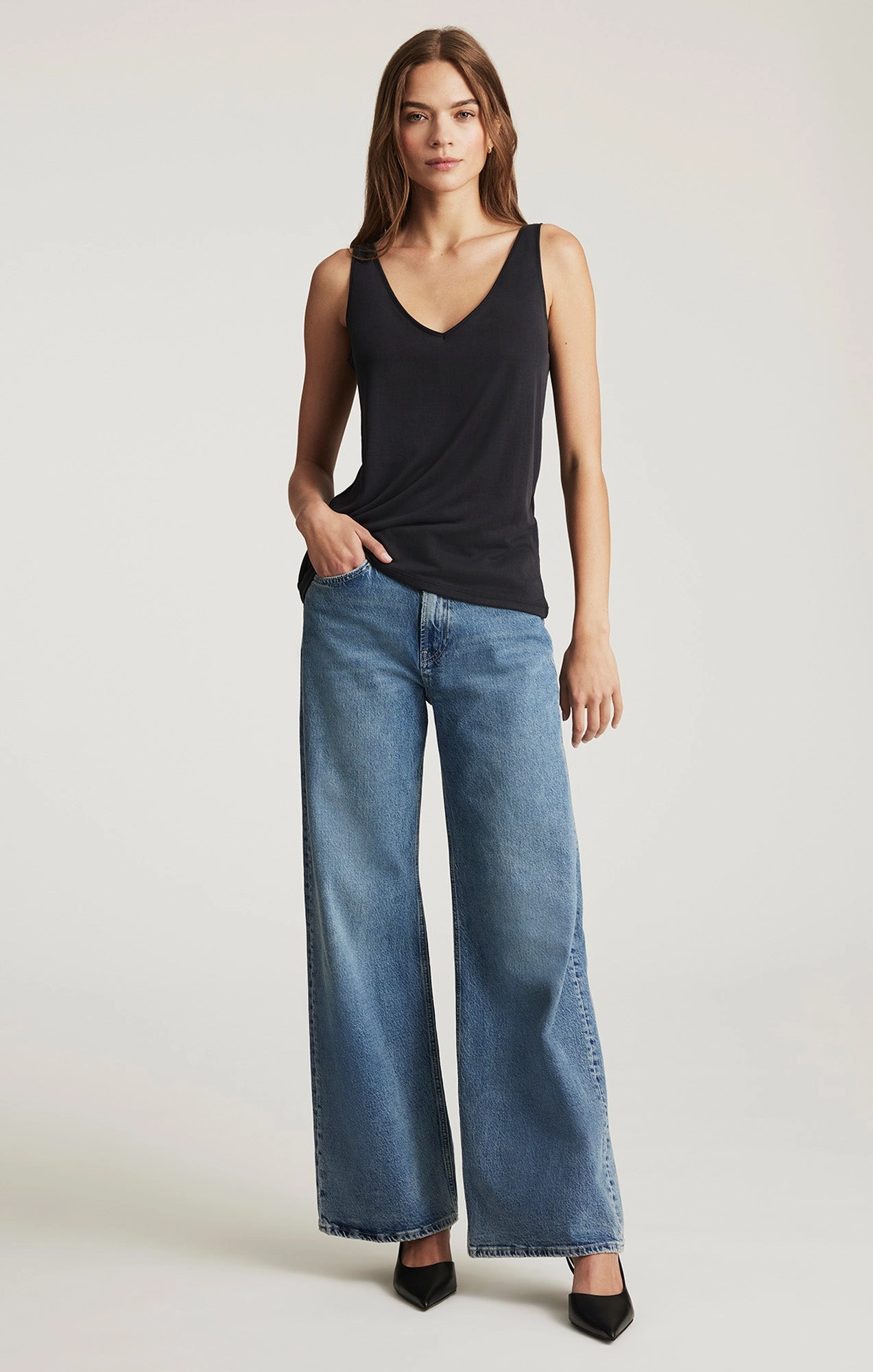 FLORIDA WIDE LEG IN DARK USED CLASSIC BLUE Premium Look