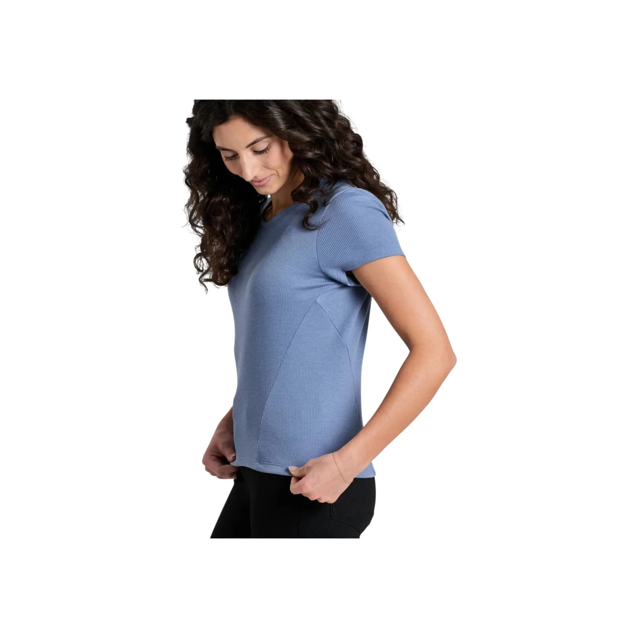 Kuhl Women's Remi Tee - Blue Cove EcoFriendlyBlend Soft Pullover