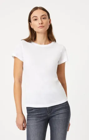 SLIM CREW NECK T-SHIRT IN WHITE Easy Comfort