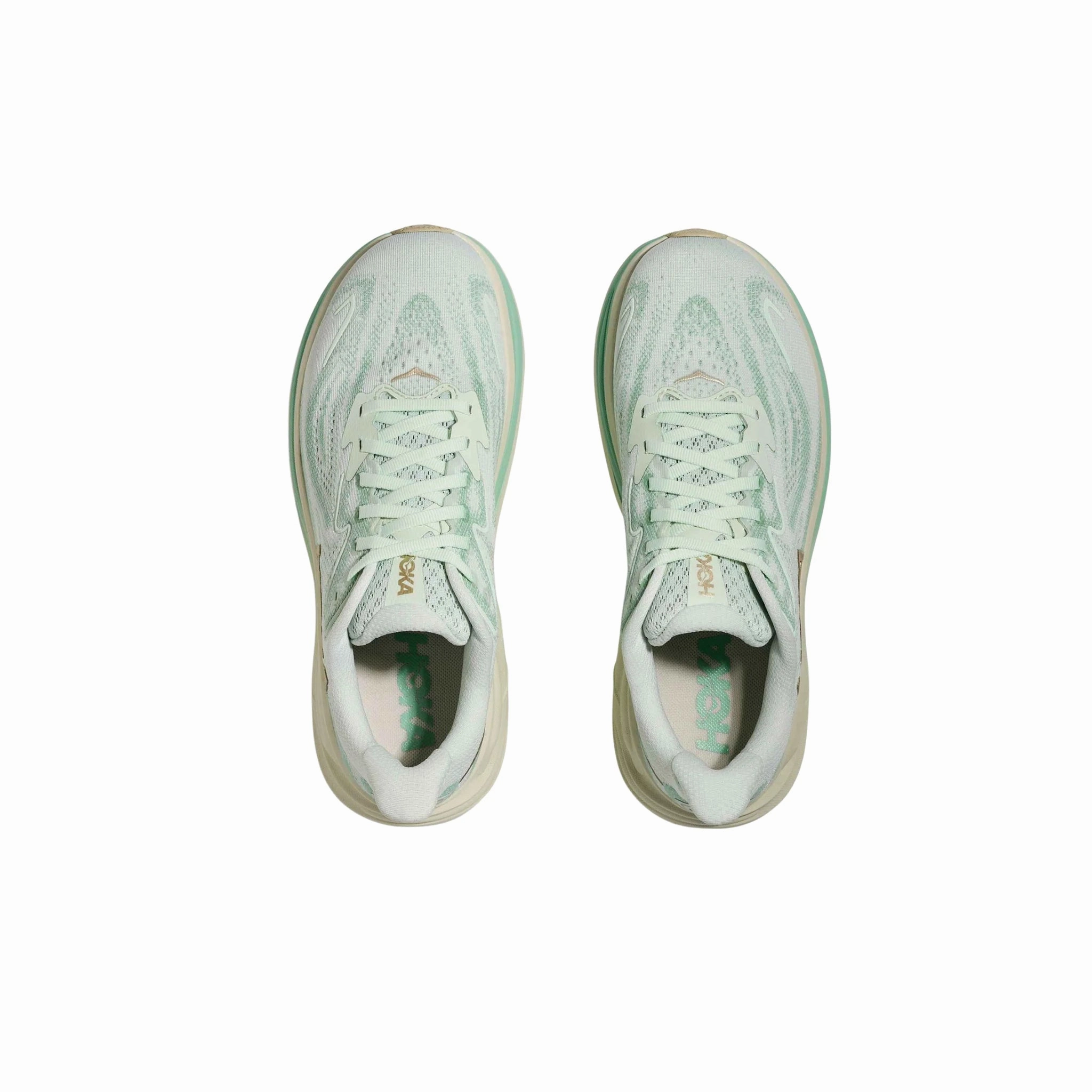 Basic Appeal HOKA Women's Clifton 10 Running Shoes - Sea Glass/Jadeite