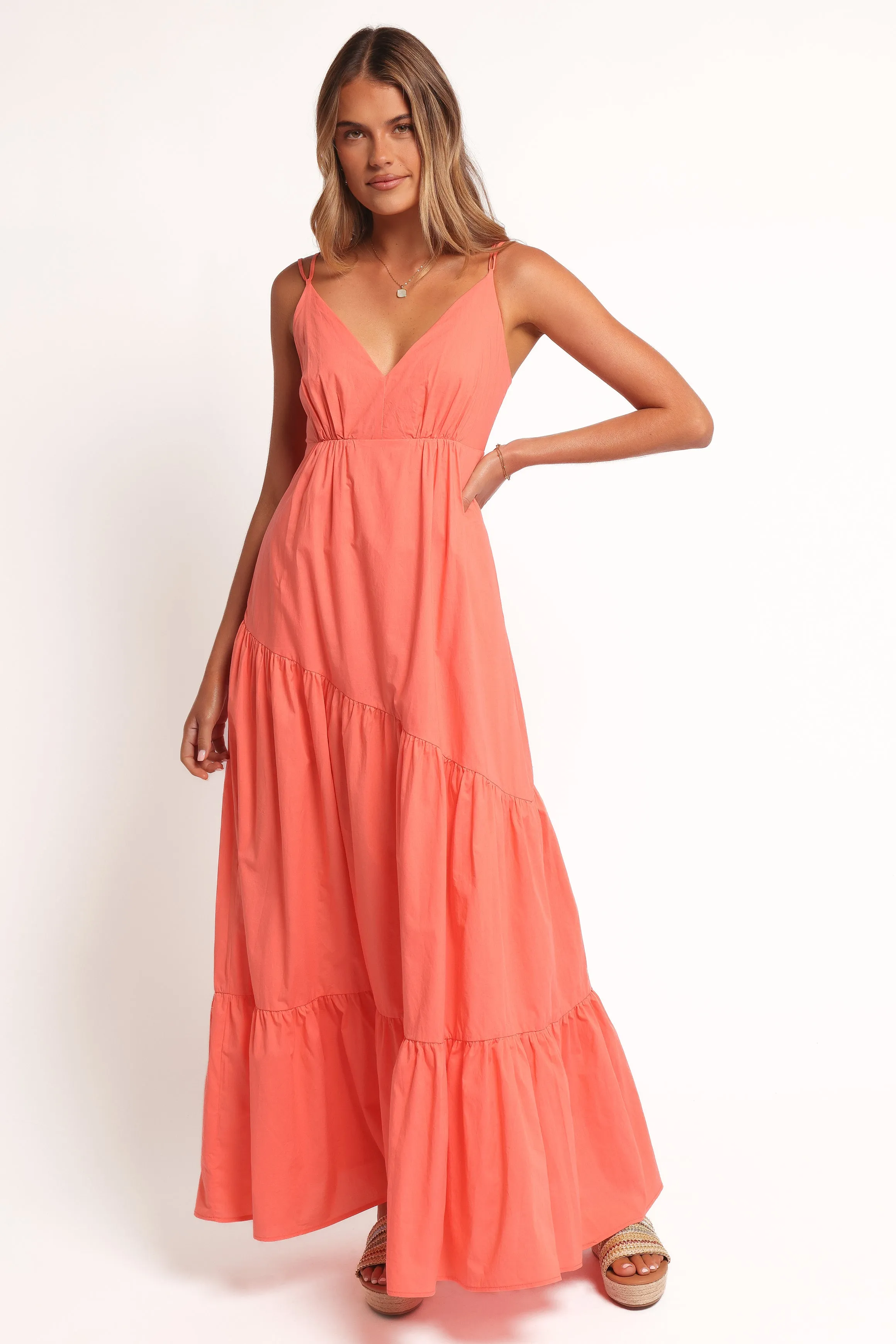 Chic Mom Forbes Maxi Dress - Coral