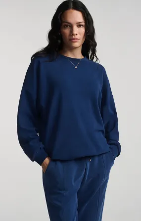 LUXE TOUCH TENCEL? SWEATSHIRT IN MEDIEVAL BLUE Essential Fit