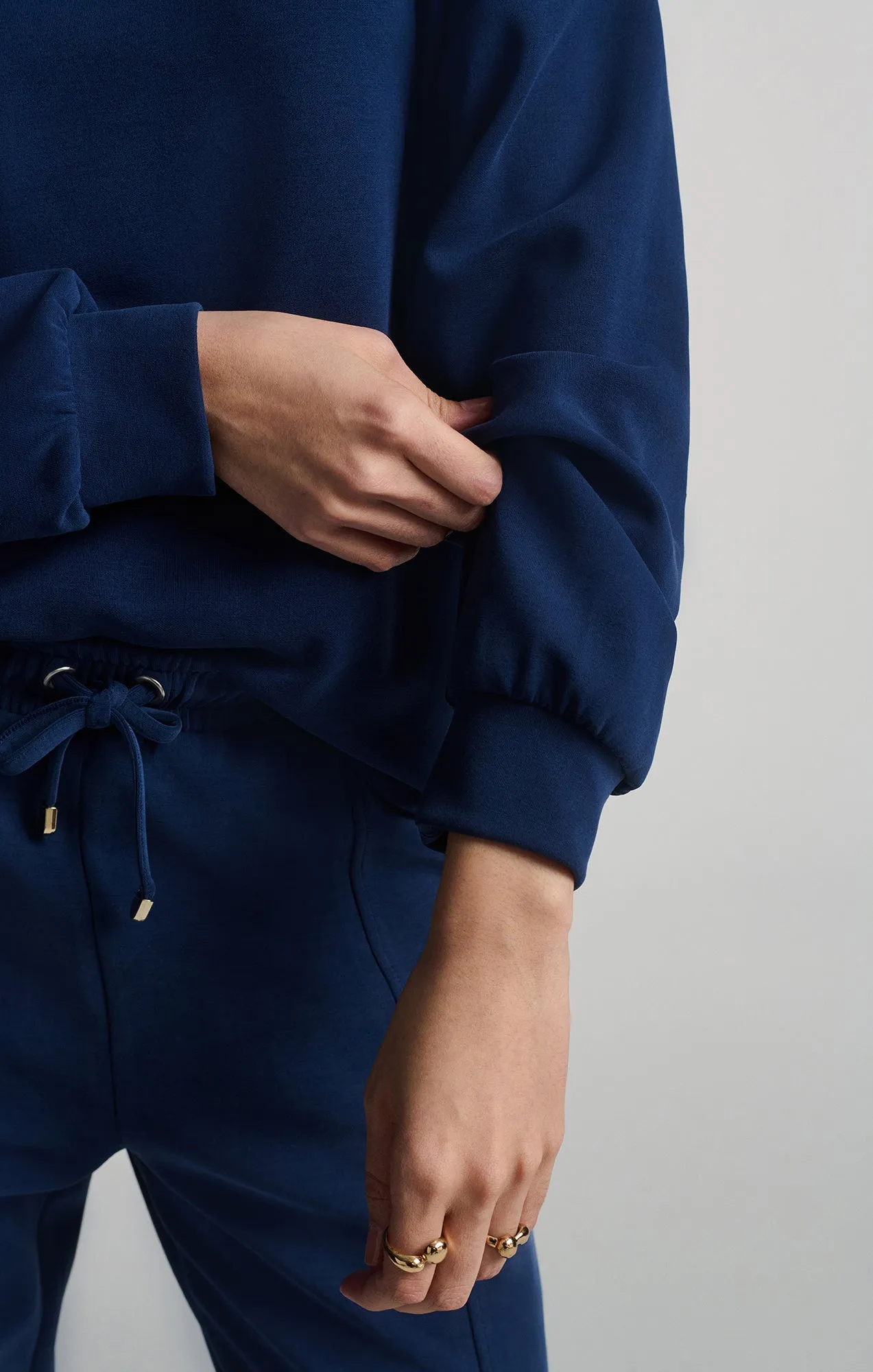 Quality control LUXE TOUCH TENCEL? SWEATSHIRT IN MEDIEVAL BLUE