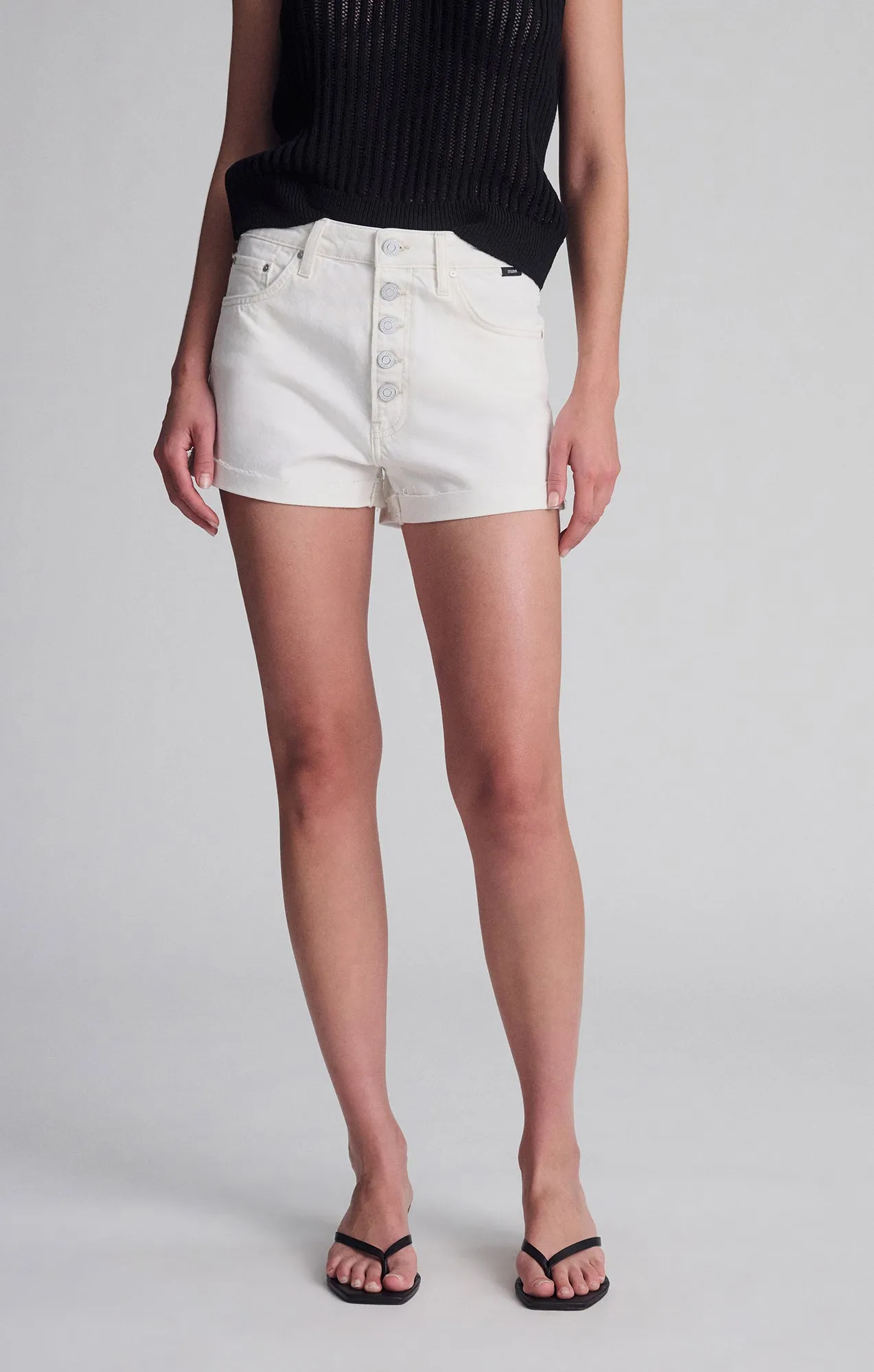 surfing attire FIORA RELAXED SHORTS IN OFF WHITE 90'S