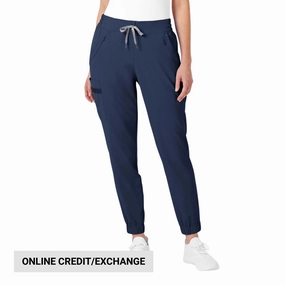 Anti Slip Waistband Breathable Base Wink Women's Jogger Scrub Pant - Navy
