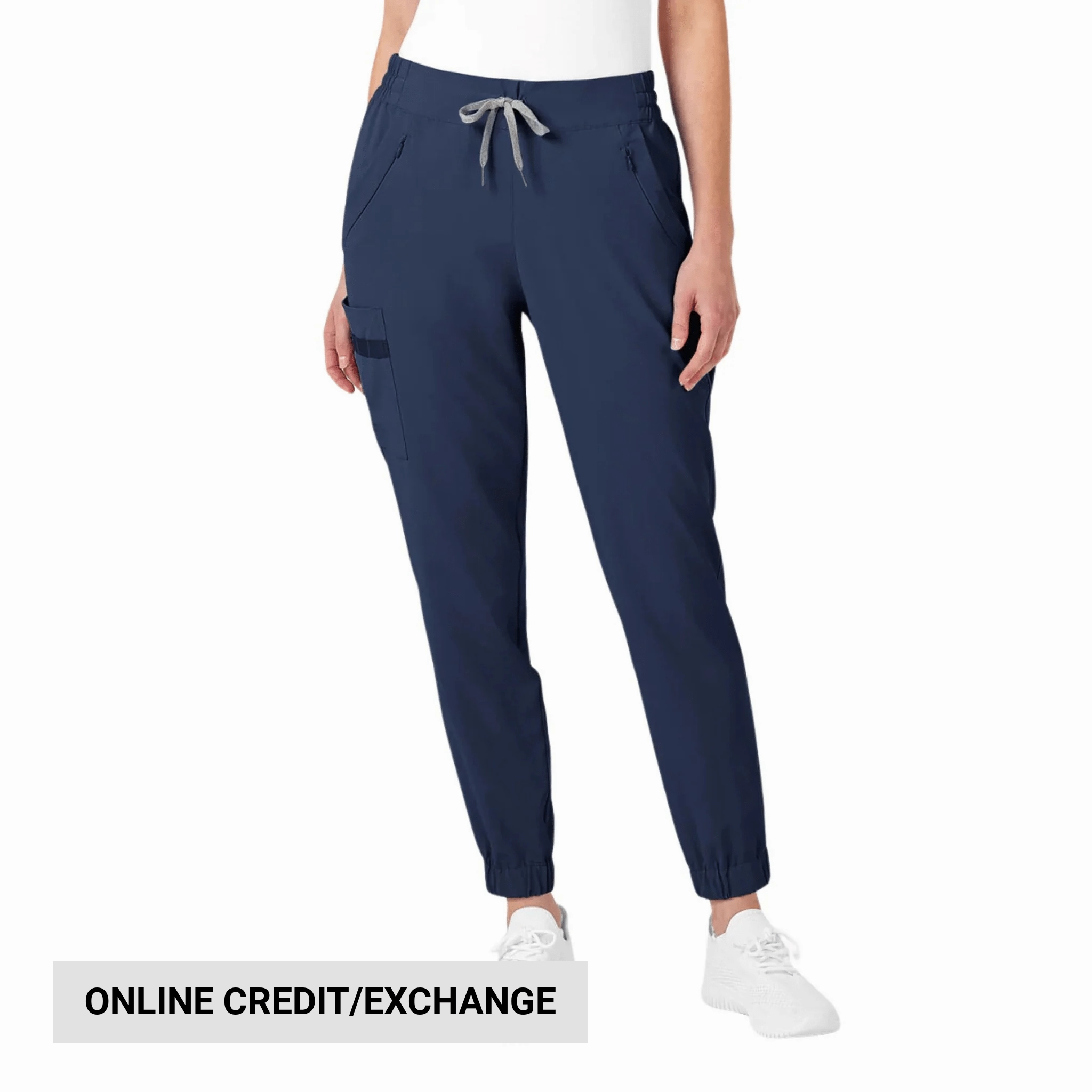 Anti Slip Waistband Breathable Base Wink Women's Jogger Scrub Pant - Navy