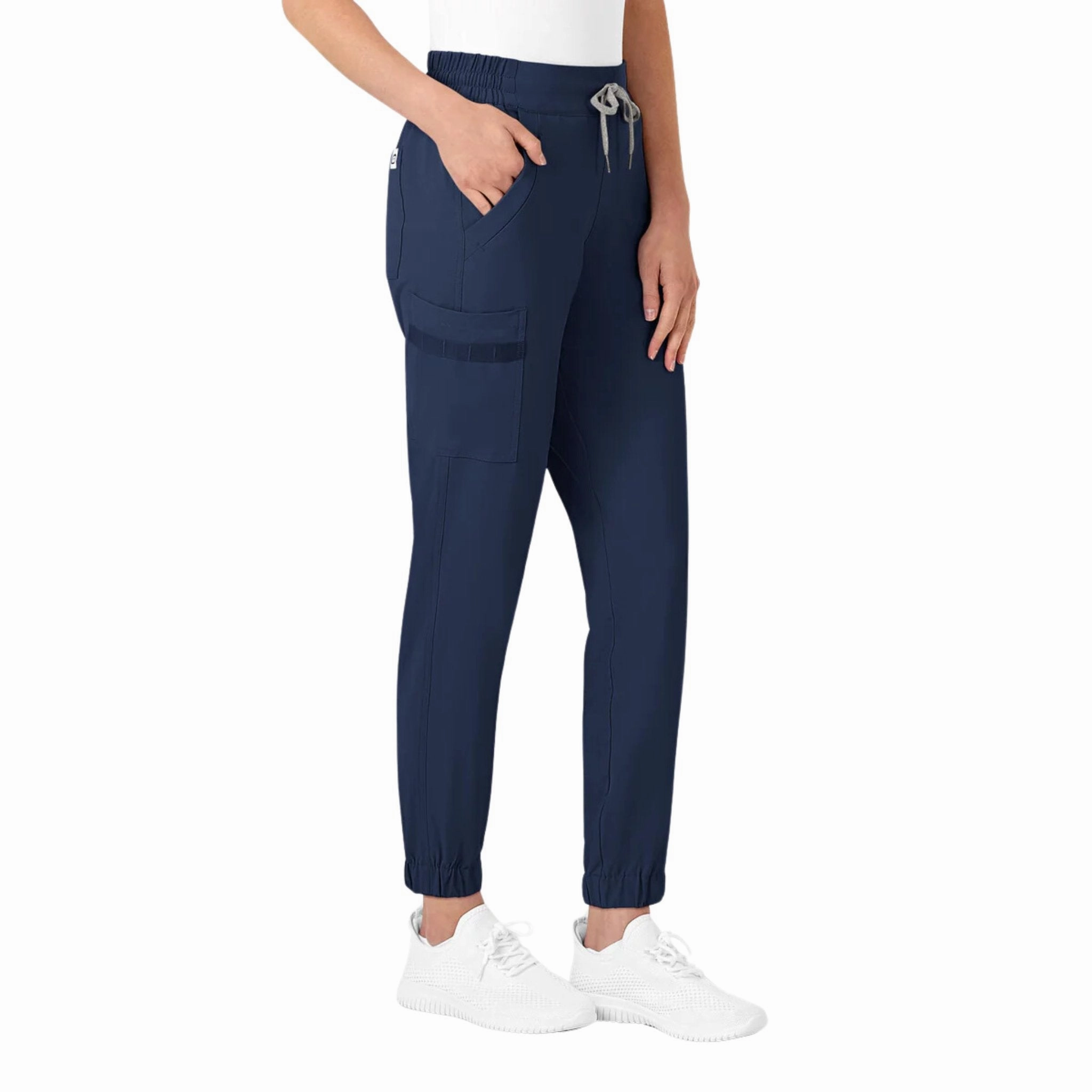 Wink Women's Jogger Scrub Pant - Navy Easy Motion City Ready