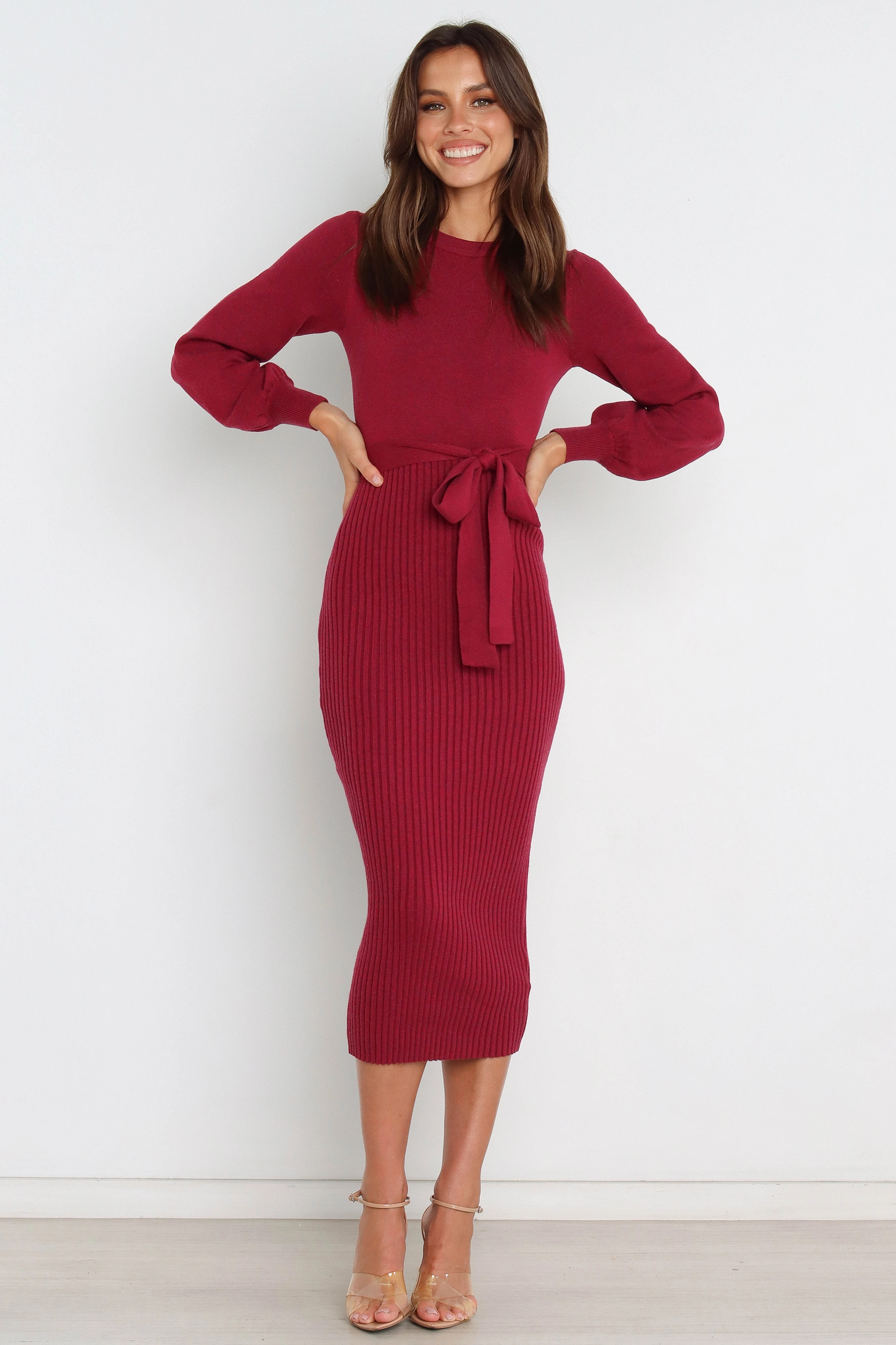 Helena Dress - Wine Comfortable outdoor wear Chill Moment