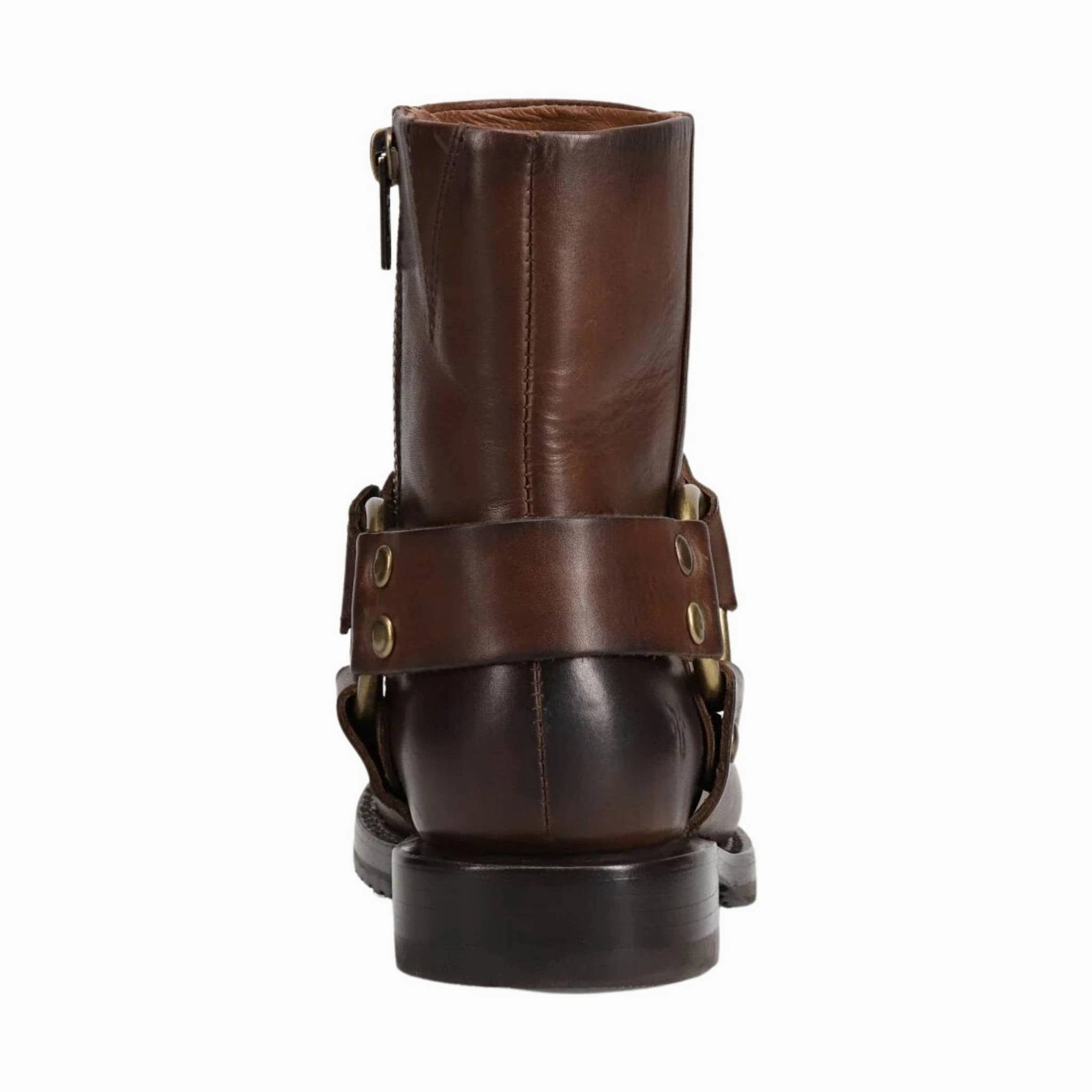 Frye Women's Veronica Harness Short Bootie - Chocolate Quick   Dry