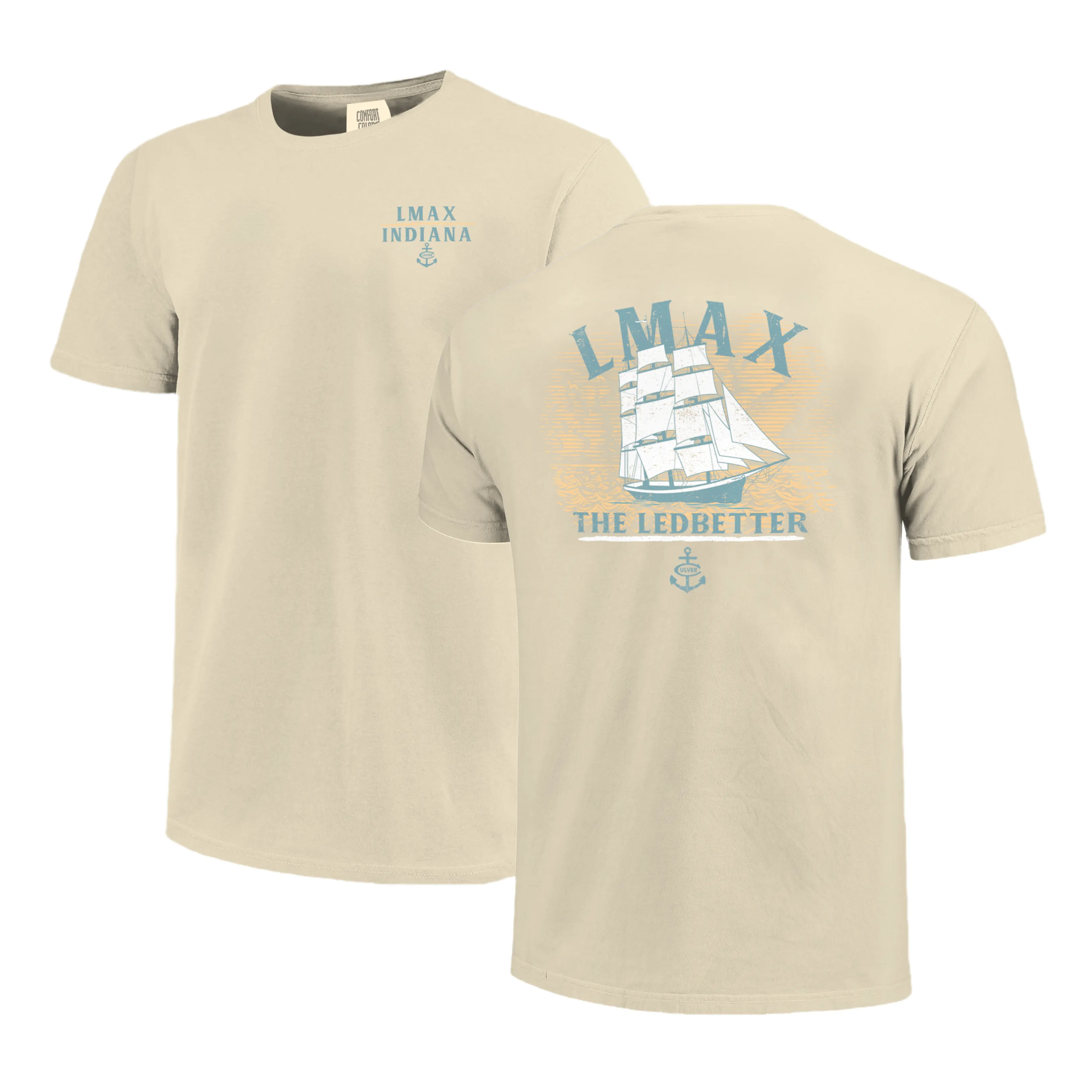 Urban Look Trendy Comfort Fit Come Sail Away Short Sleeve Tee - Ivory