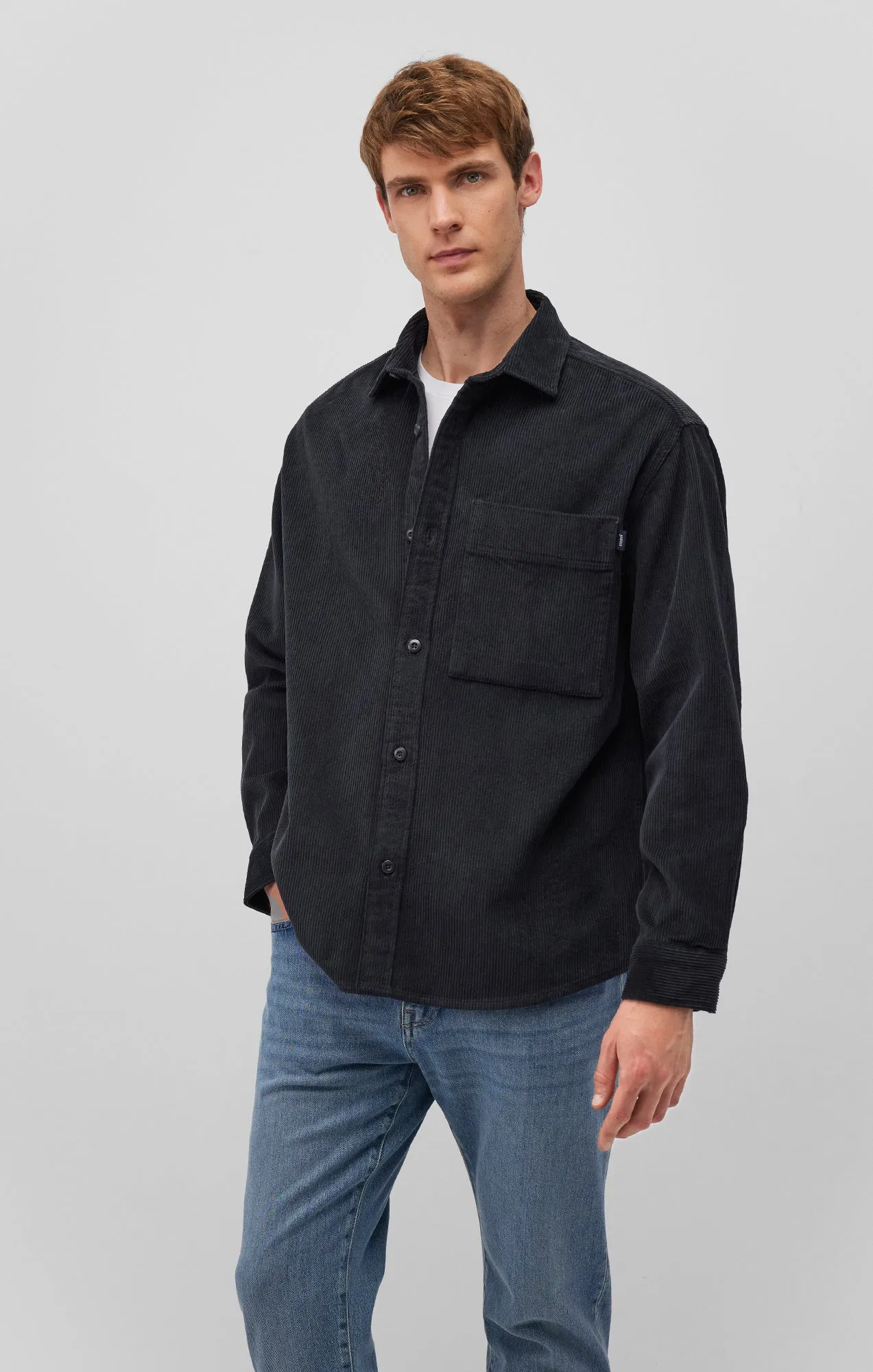 CORDUROY BUTTON-UP SHIRT IN PHANTOM Workwear Approved