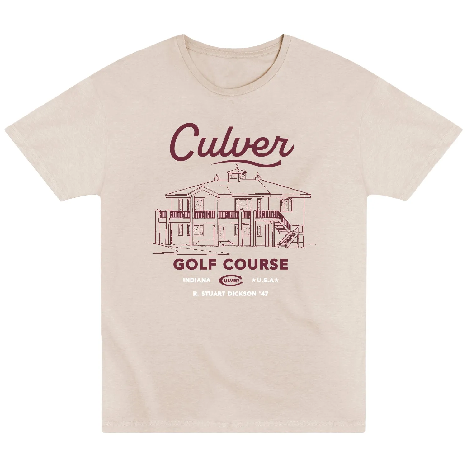 Golf House Sports Fan Tee  - Bone Active Trend