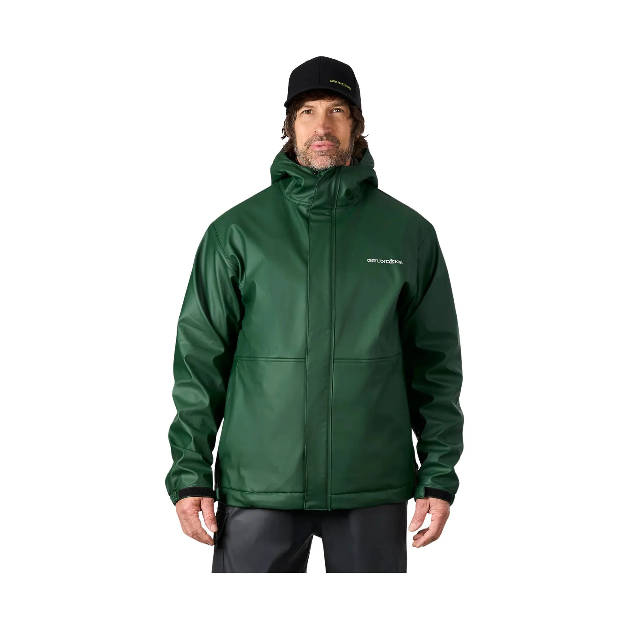 Comfy Street Piece Water resistant coating Grundens Men's Neptune Thermo Rain Jacket - Green