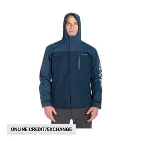 StretchFit Silhouette Grundens Men's Transmit Jacket - Stormy Blue