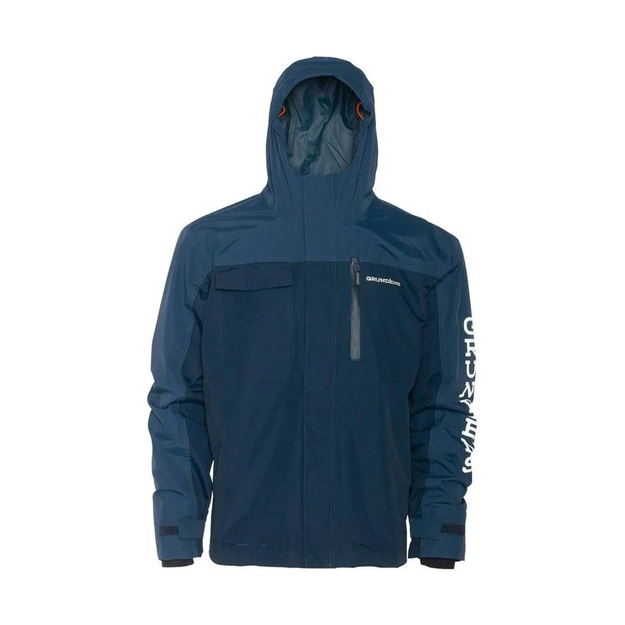 Grundens Men's Transmit Jacket - Stormy Blue MoistureWicking Technology