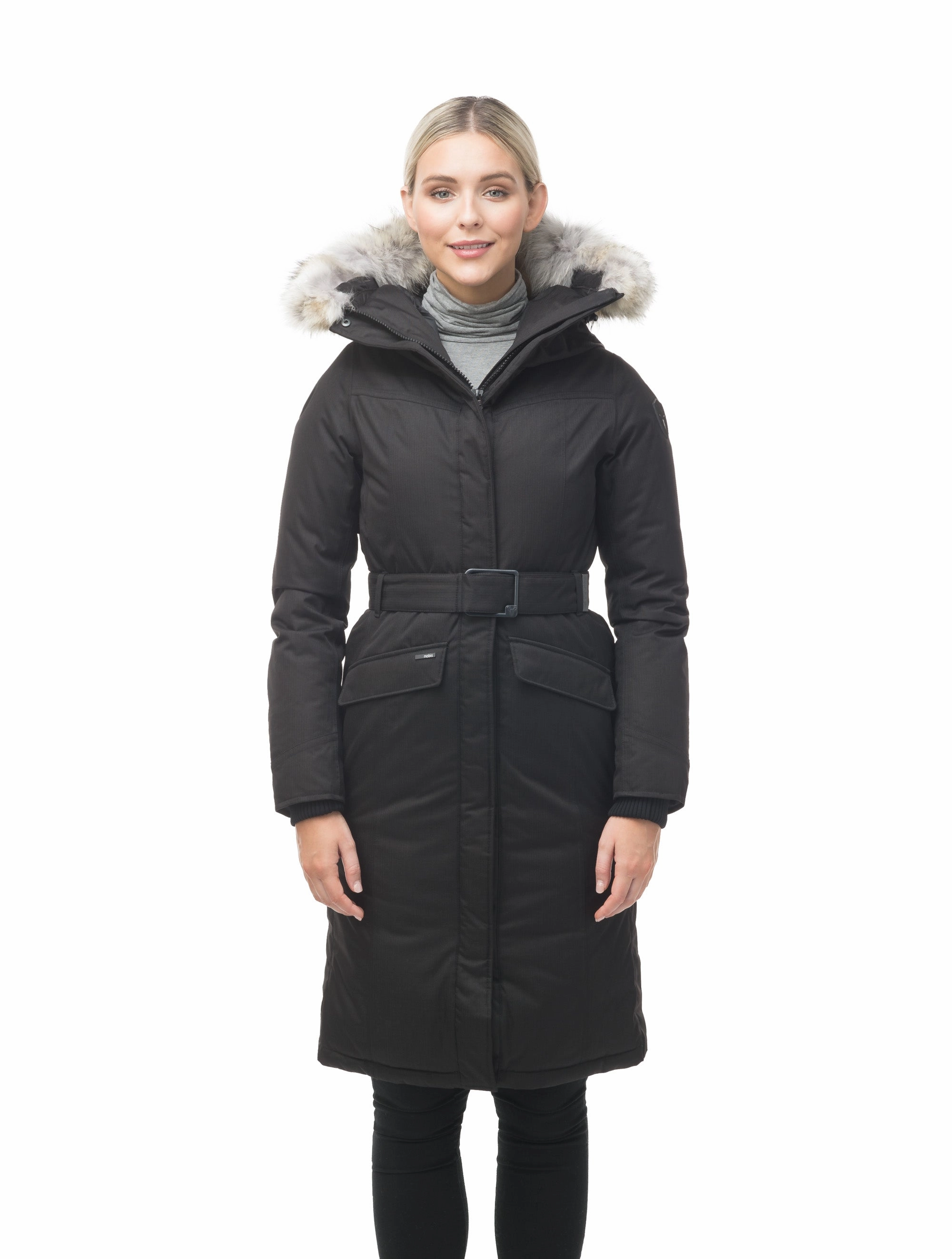 DoubleLayeredHem Morgan Women's Long Coat