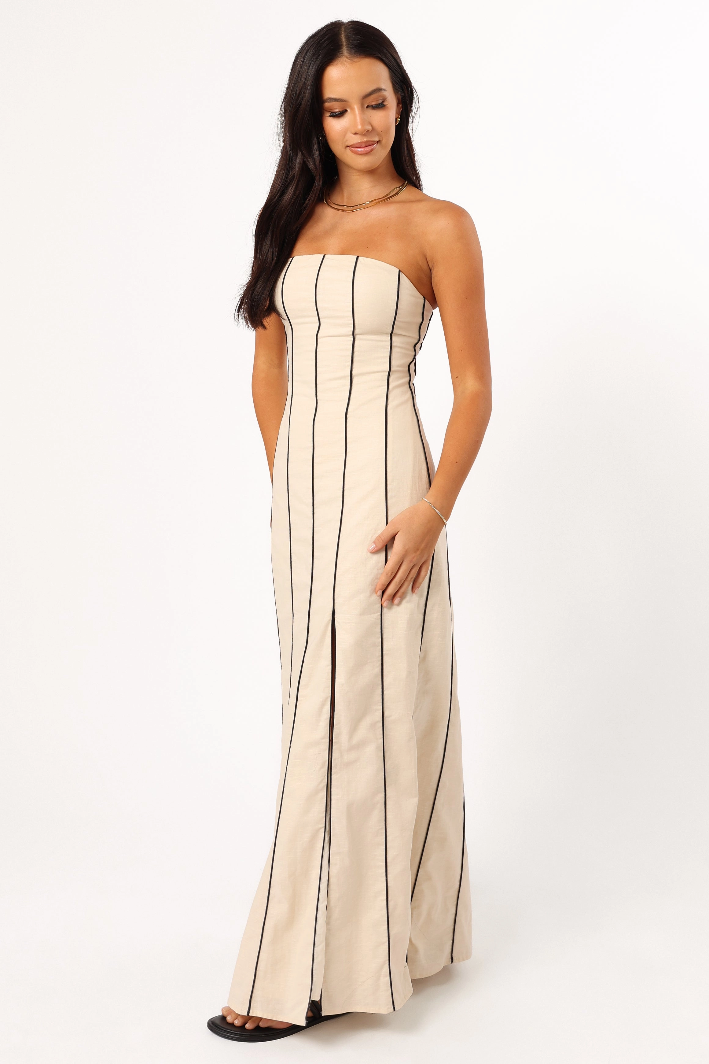 Ravello Maxi Dress - Cream Gender Free Classic wrap dress