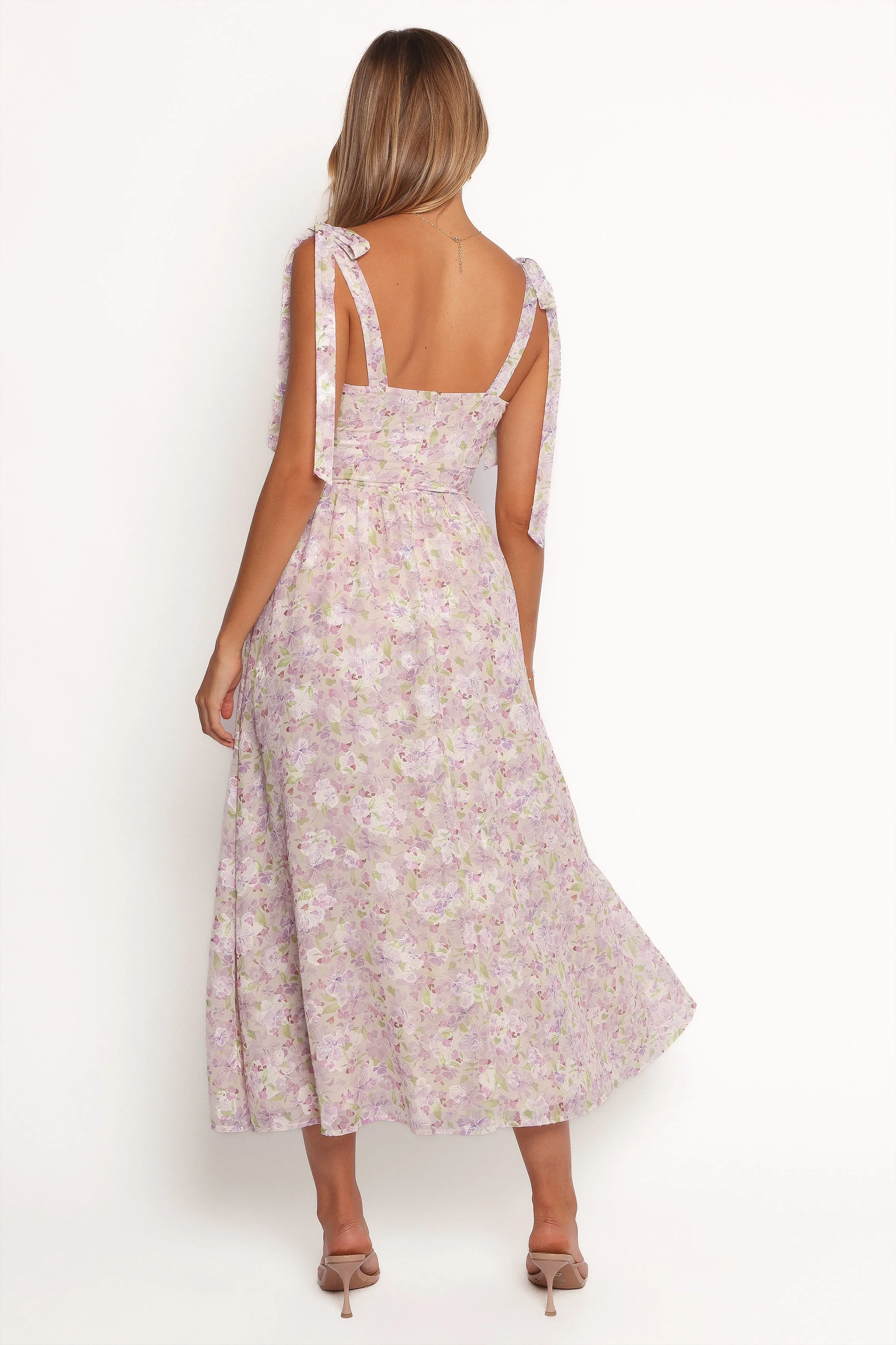 Chic casual Hayden Maxi Dress - Purple Floral