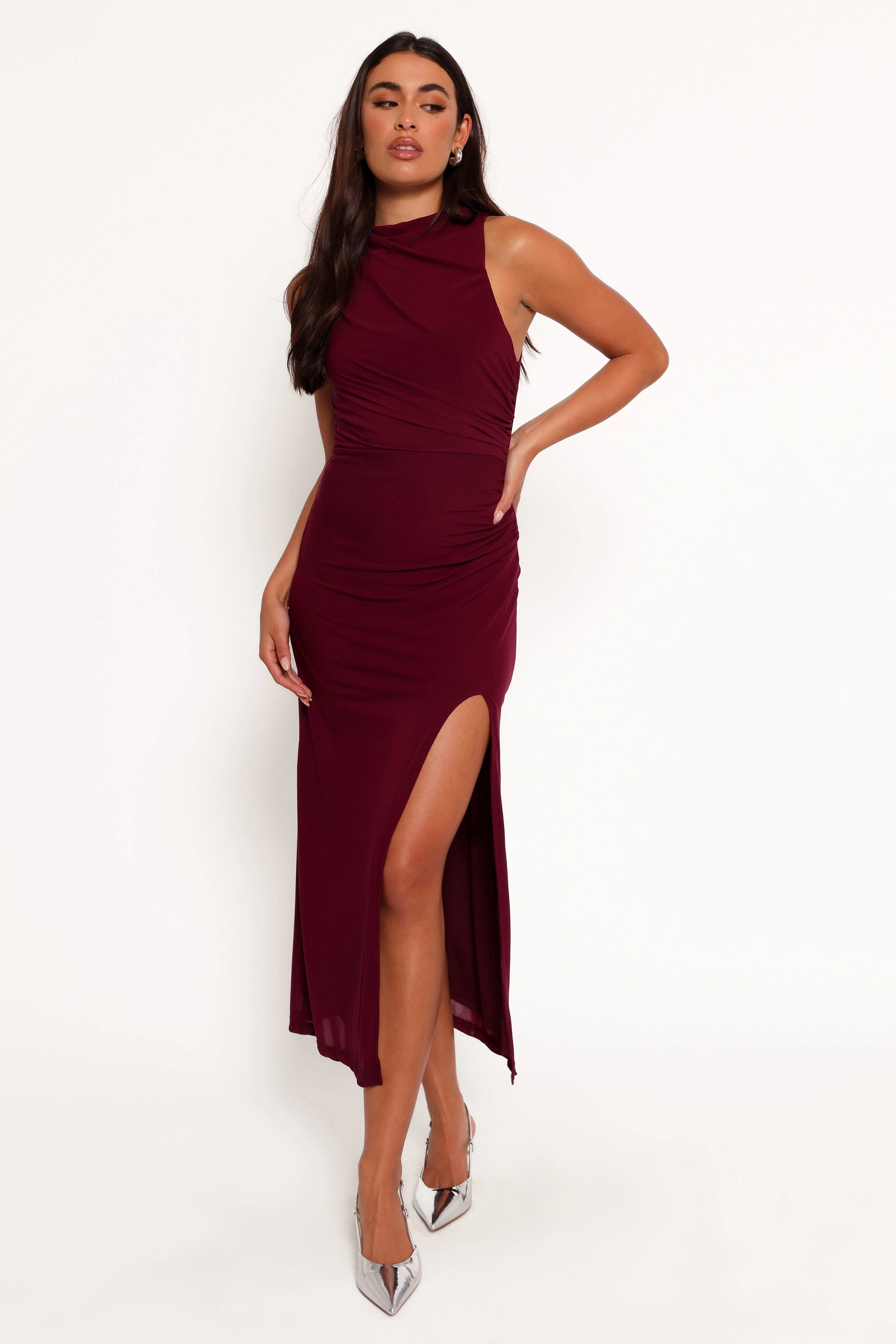 SoftTouchTexture Hayven Maxi Dress - Plum
