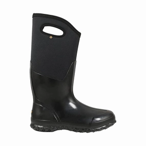 Field Work Stabilizing Outrigger Bogs Women's Classic High Rain Boot - Black Smooth