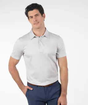 Heritage Cortina Micro Grid Jacquard Italian Cotton Short-Sleeve Polo Daily Wear