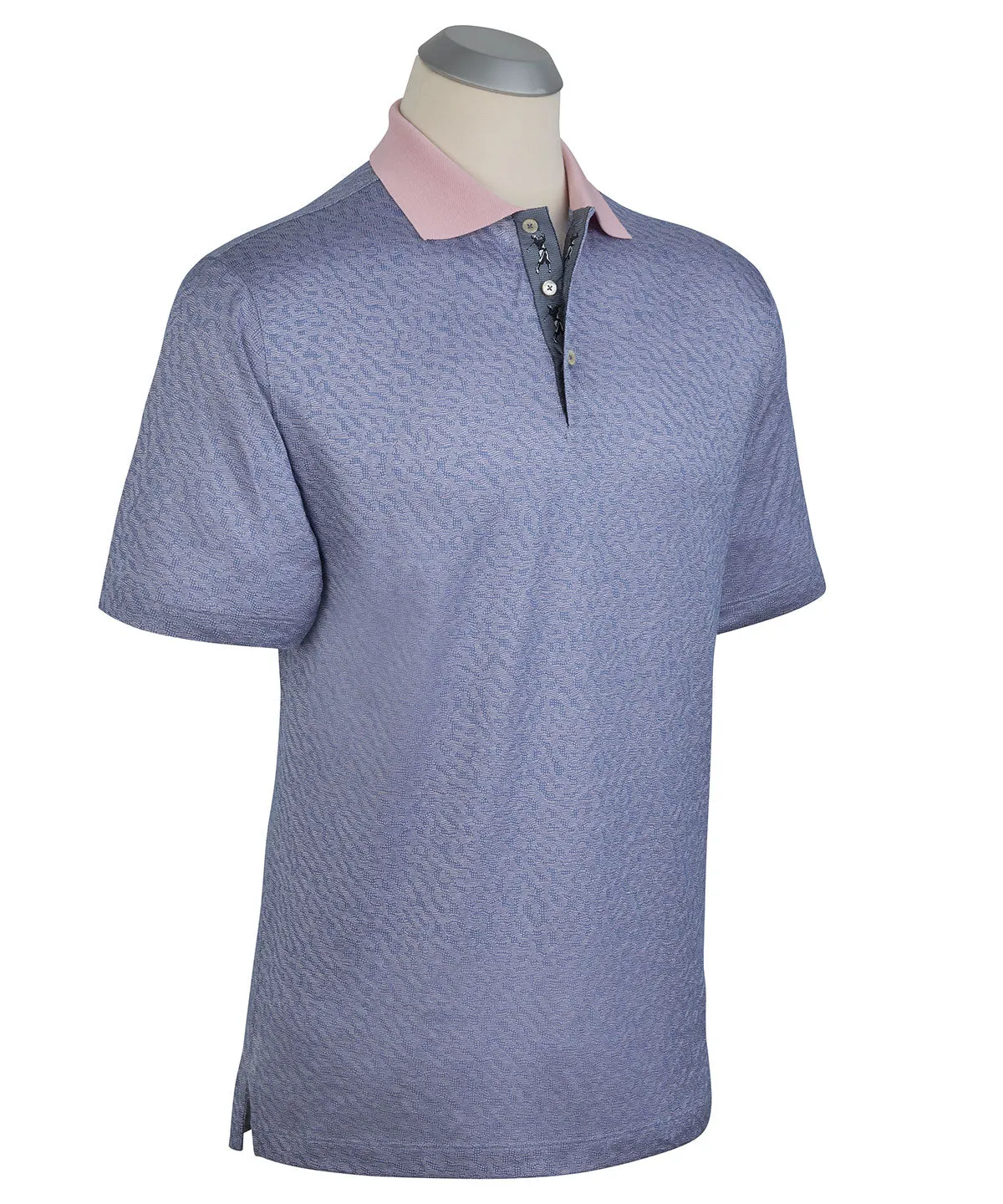Cool Fit Performance Wear Heritage Italian Cotton Jacquard Polo Shirt
