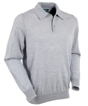 Winter Outfit Signature Ultra Light 100% Merino Wool Long-Sleeve Polo Sweater