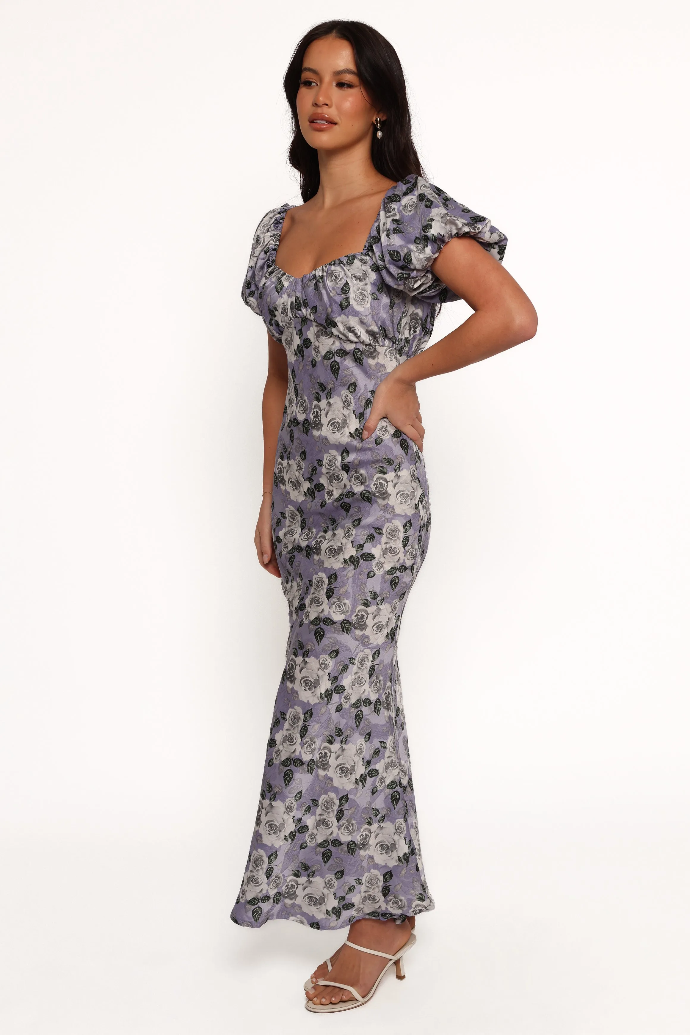 Marjorie Midi Dress - Lavender Lounge Mode