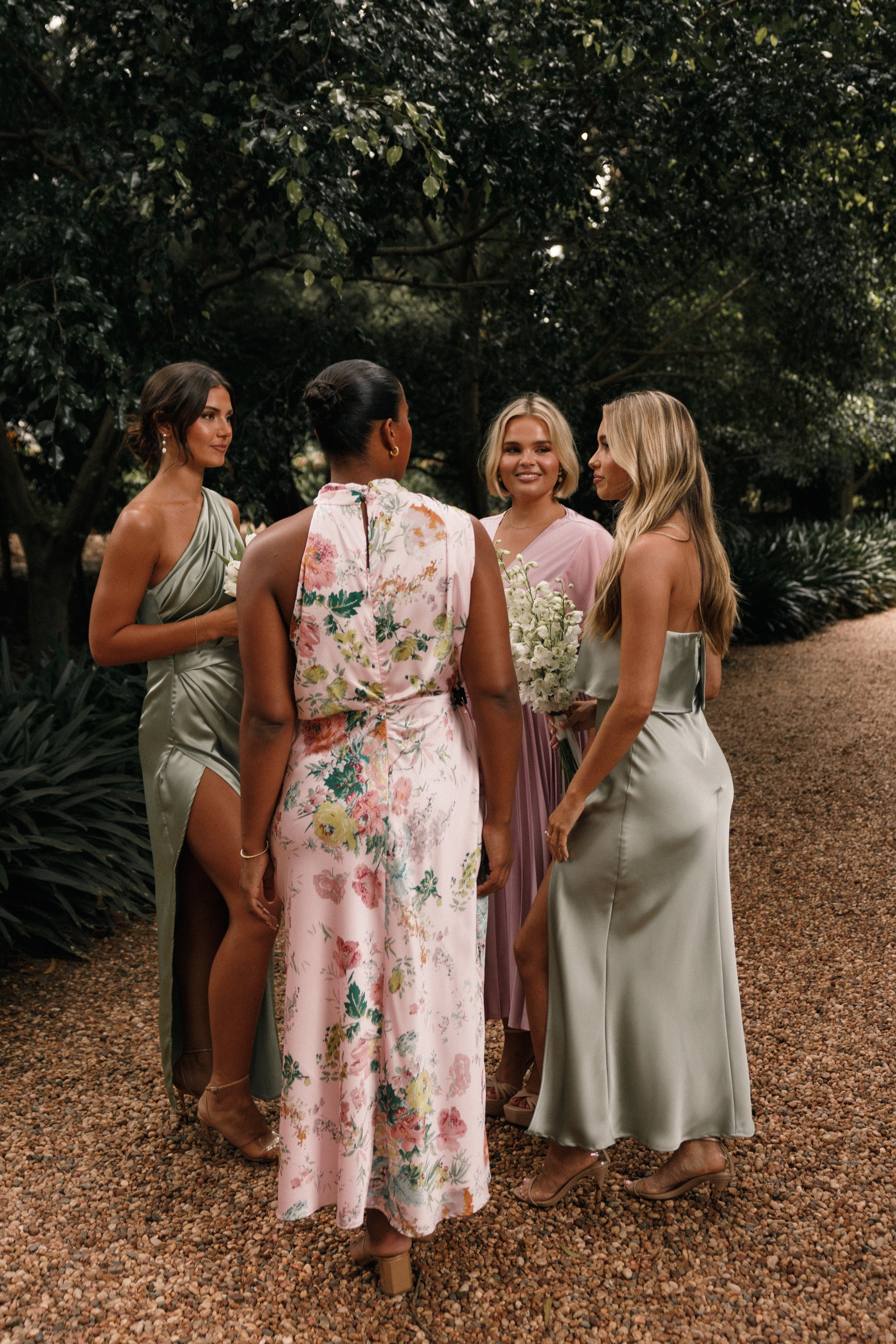 Anabelle Halter Neck Midi Dress - Pink Floral Versatile Look