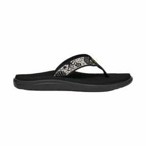 Teva Women's Voya Flip Flop - Sirena Black portable Ventilated Upper