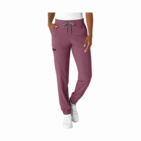 Wink Women's Jogger Scrub Pant - Wine Heather Athletic Fit