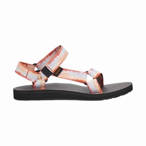 Odor Resistant Insole Teva Women's Original Universal Sandal Tie-Dye - Sorbet Red