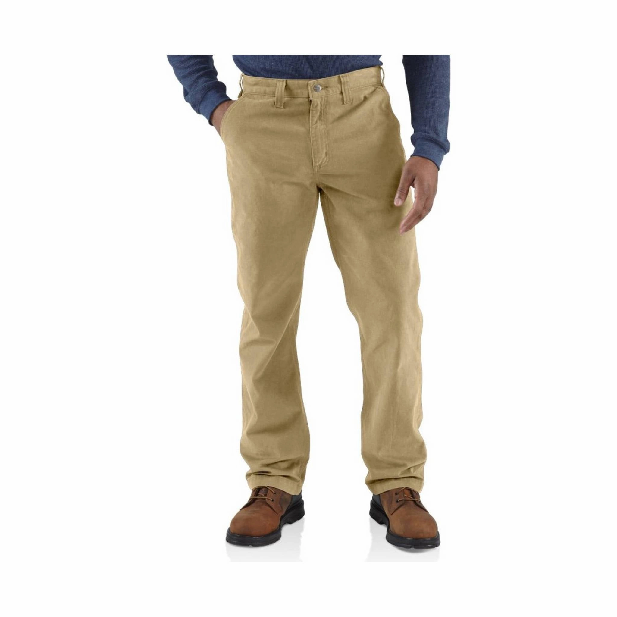 Casual Stretch Wear Carhartt Men's Rugged Work Khaki Relaxed Fit - Field Khaki