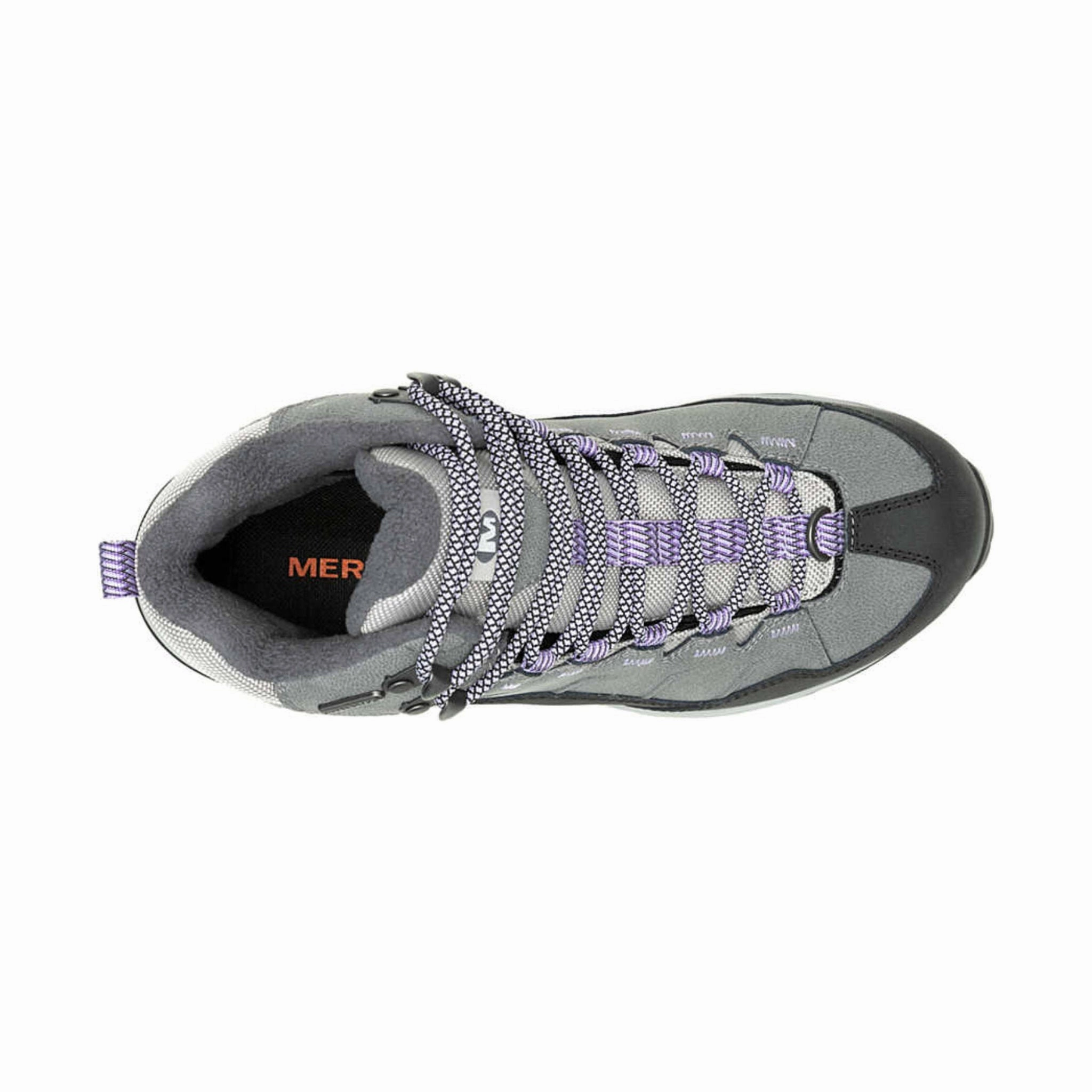 Merrell Women's Thermo Chill Mid Waterproof Boots - Charcoal/Flora NYC Street