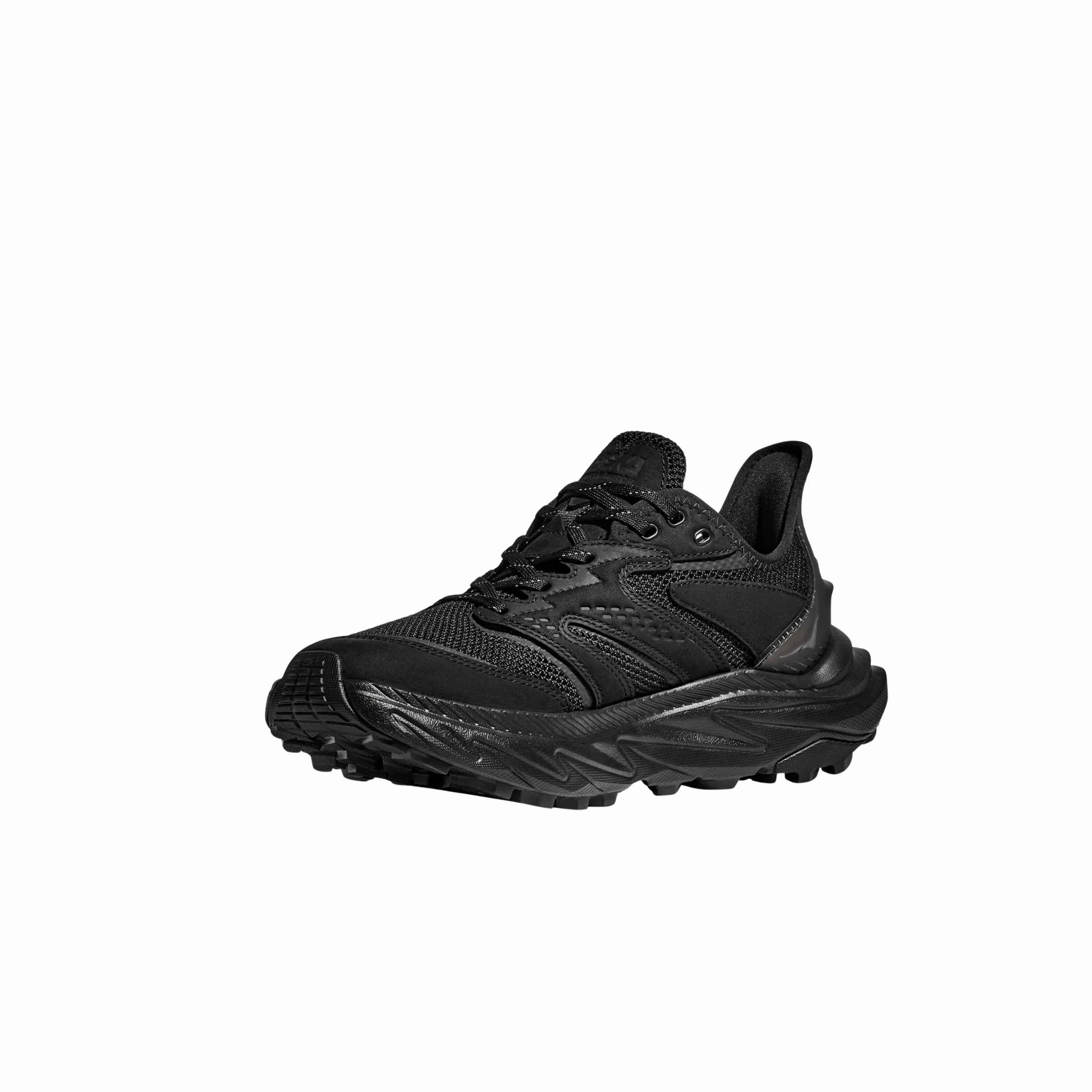 Easy Clean Surface Ventilation Perforation Systems HOKA Men's Anacapa 2 Freedom Hiking Shoes - Black/Black