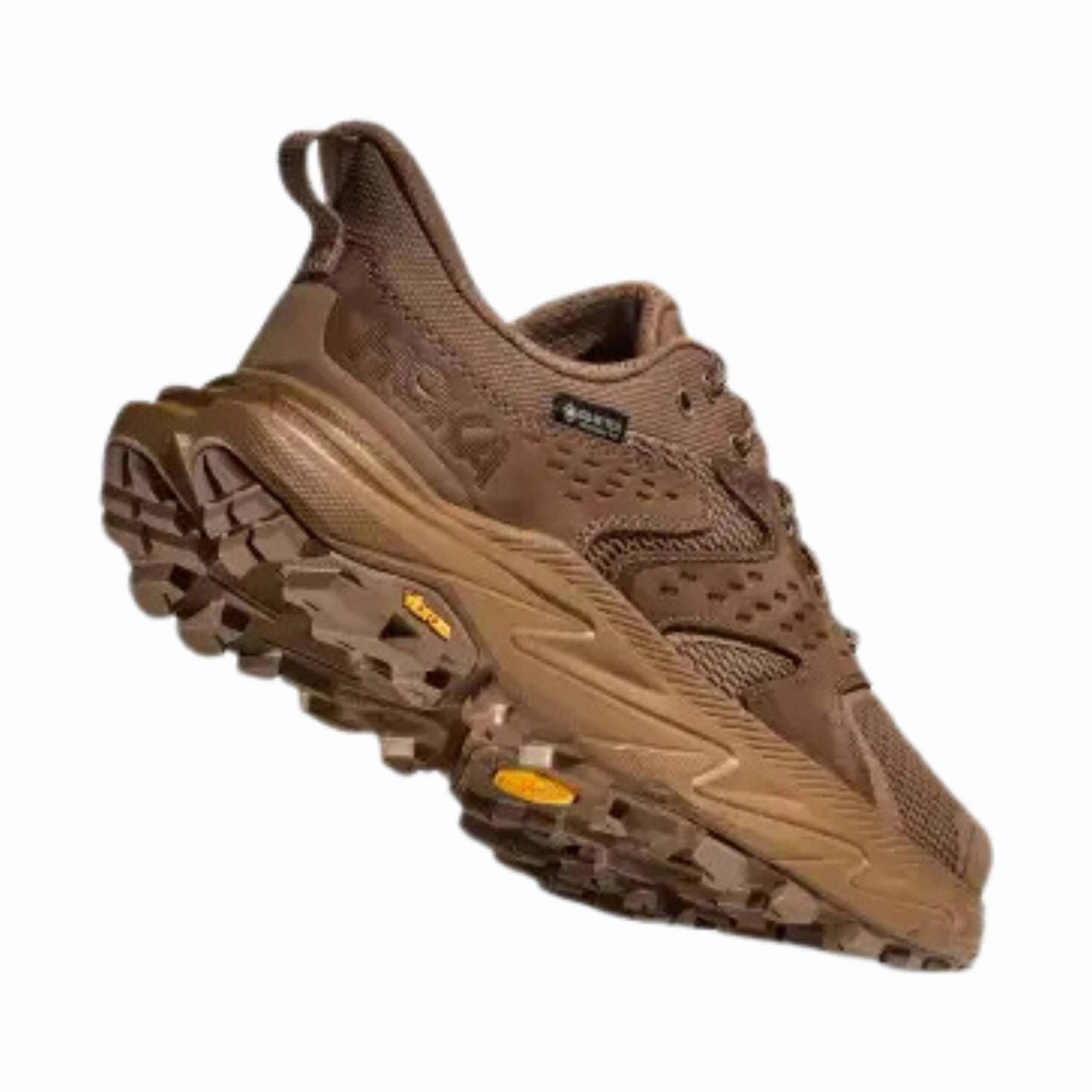 Enhanced Ankle Support Flex Forged Sole Design HOKA Men's Anacapa 2 Low GTX Hiking Shoes - Rye/Bark