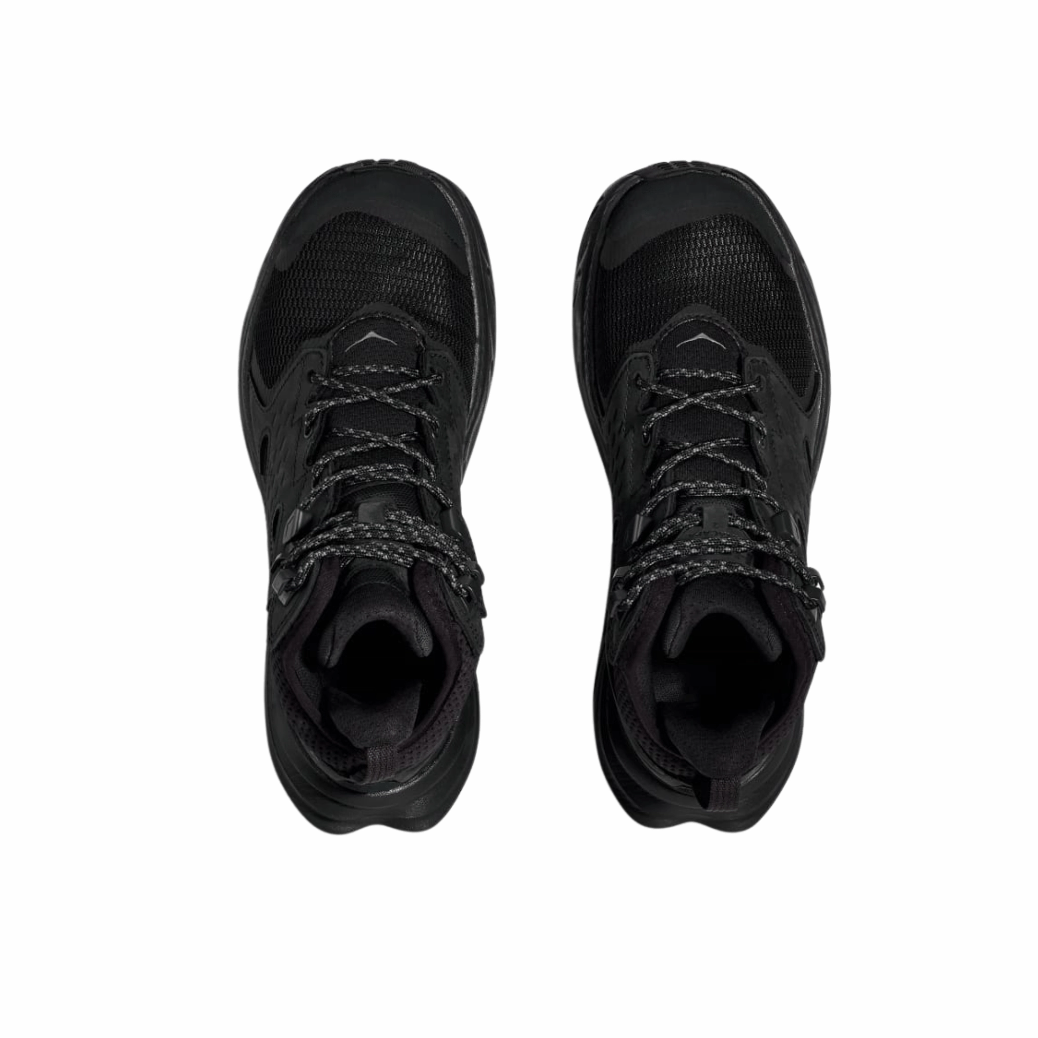 Reinforced Eyelets Ultra Cushioned Sole HOKA Men's Anacapa 2 Mid GTX Hiking Shoes - Black