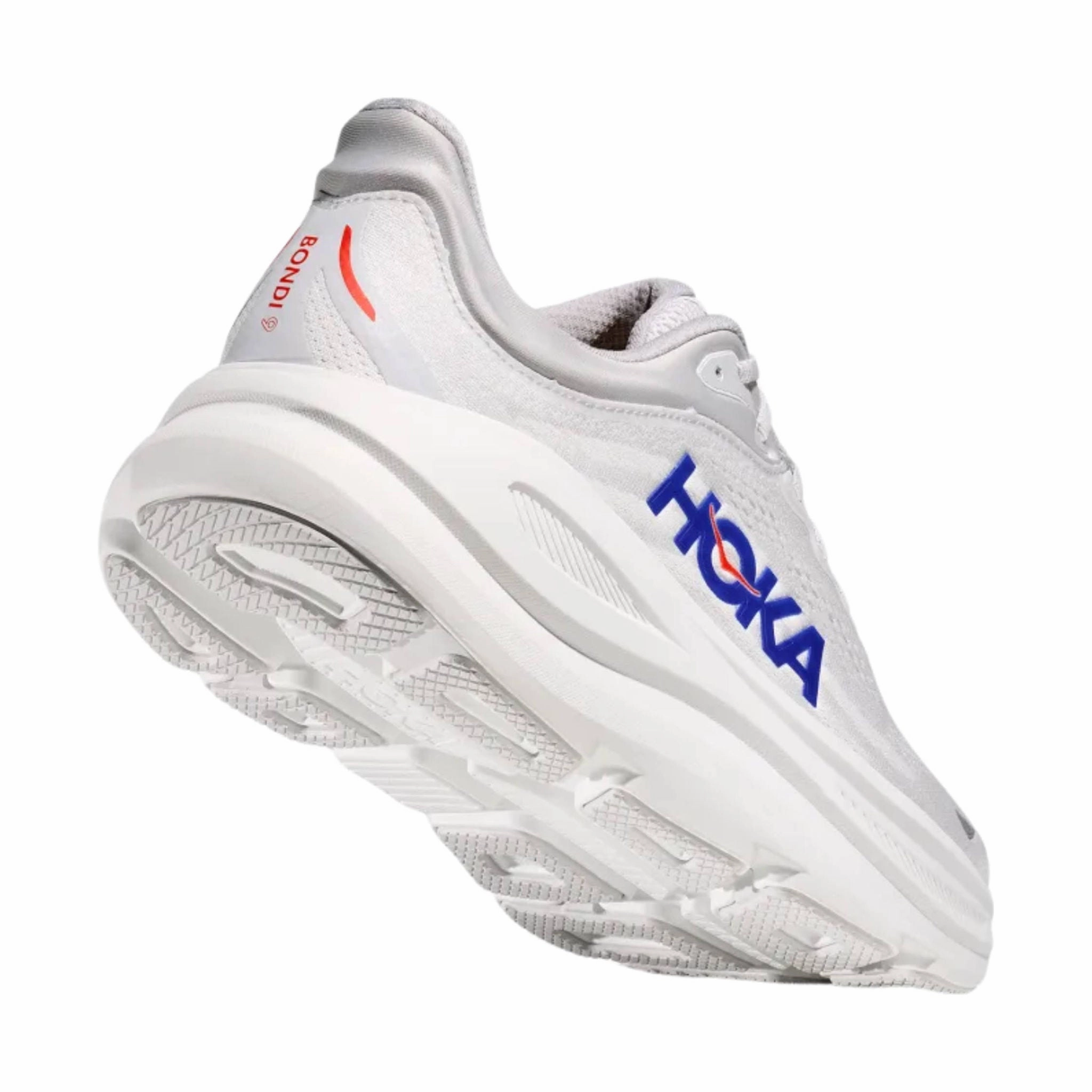 HOKA Men's Bondi 9 Running Shoes - Cosmic Grey/ Ultramarine Adjustable Strap Lock Popular Model