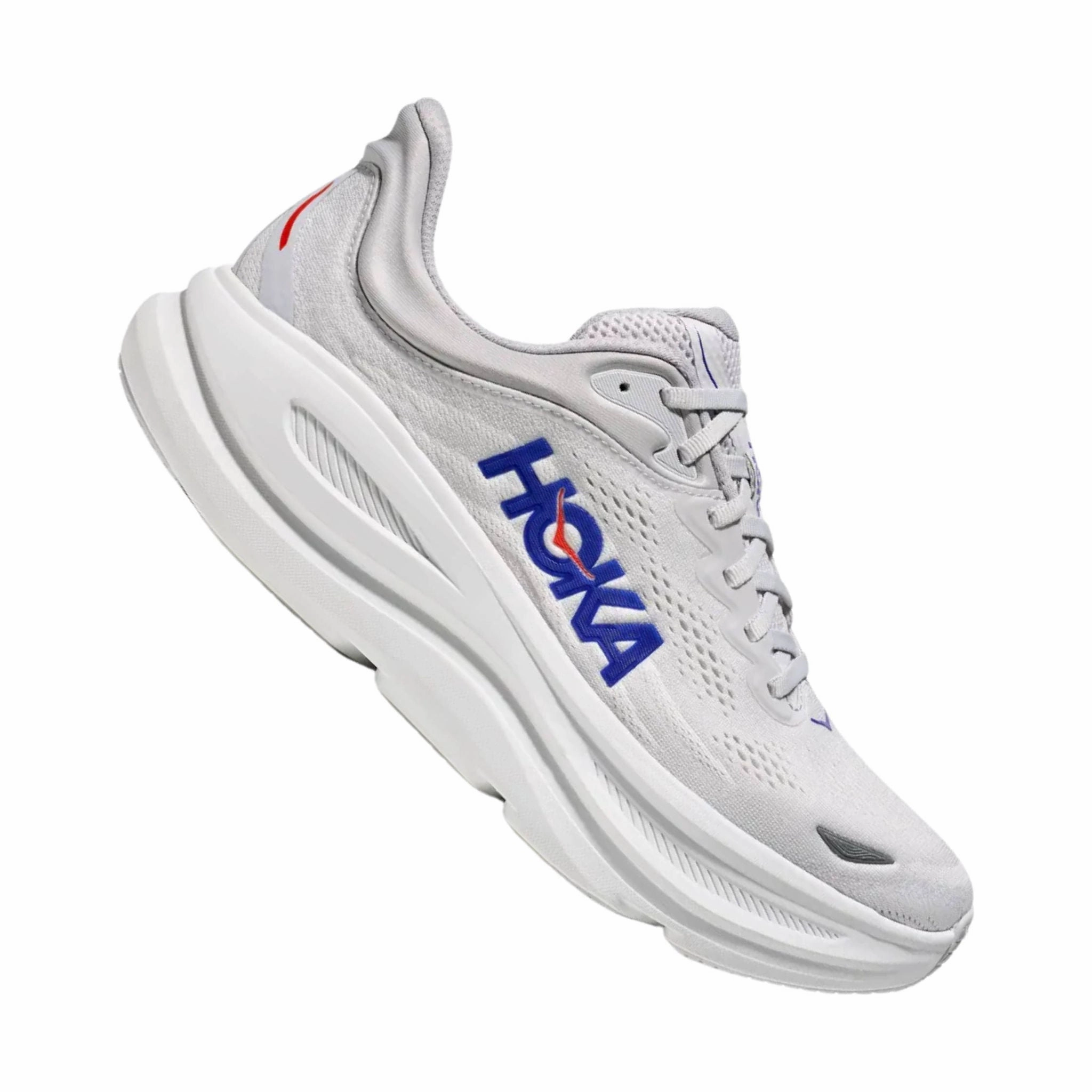 HOKA Men's Bondi 9 Running Shoes - Cosmic Grey/ Ultramarine indoor shoes