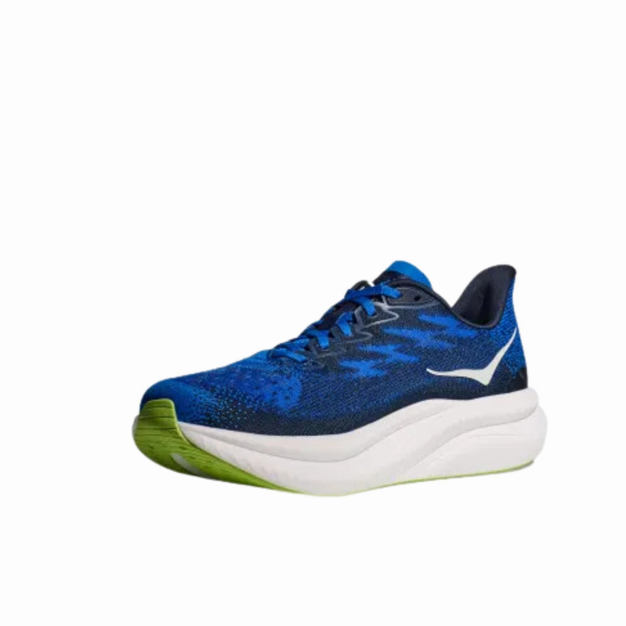 HOKA Men's Mach 6 Running Shoes - Electric Cobalt/ Varsity Navy Vapor Wick Fabric Workwear Look