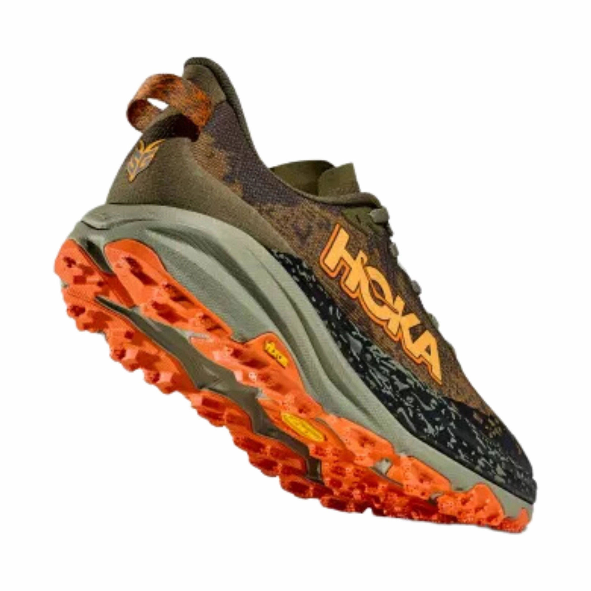 HOKA Men's Speedgoat 6 Trail Running Shoes - Antique Olive/Squash Daily Performance