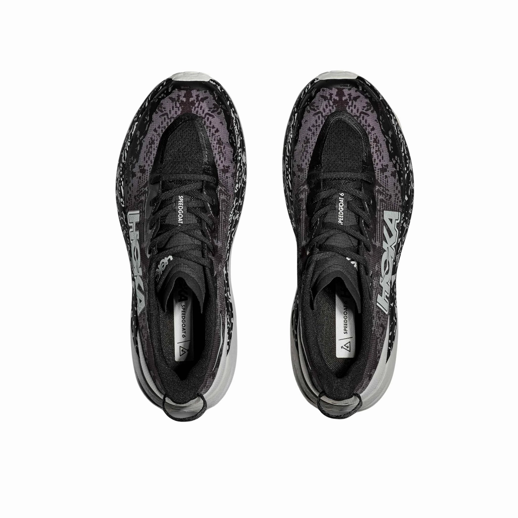 Torsion control Move Swiftly HOKA Men's Speedgoat 6 Trail Running Shoes - Black/Stardust