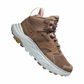 Long Wear Comfort HOKA Women's Anacapa 2 Mid GTX Hiking Shoes - Dune/Ice Flow