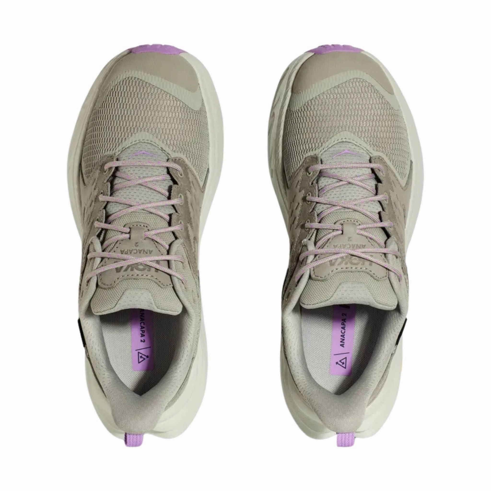 HOKA Women's Anacopa 2 Low GTX Hiking Shoe - Barley/Celadon Tint Sneaker Fashion