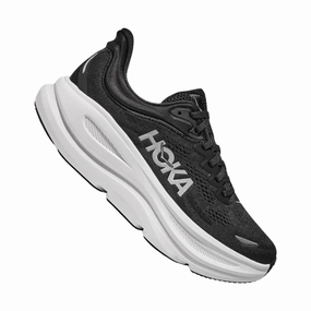 HOKA Women's Bondi 9 Running Shoes - Black/White RubberSole