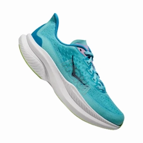HOKA Women's Mach 6 Running Shoes - Cloudless/Waterpark Supportive grip Weather Resistant Coating