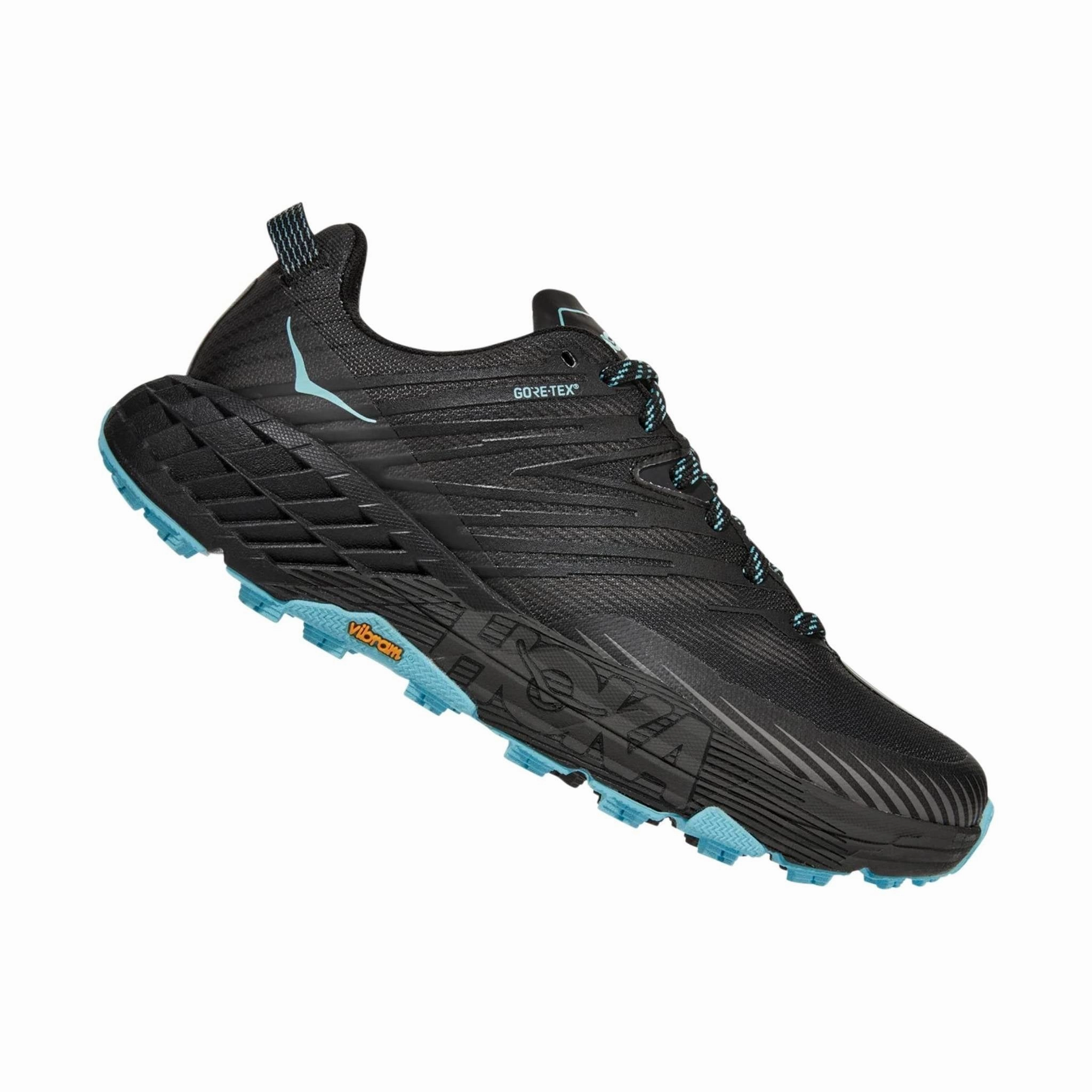 HOKA Women's Speedgoat 4 GTX - Anthracite/Dark Gull Grey Walk Tech