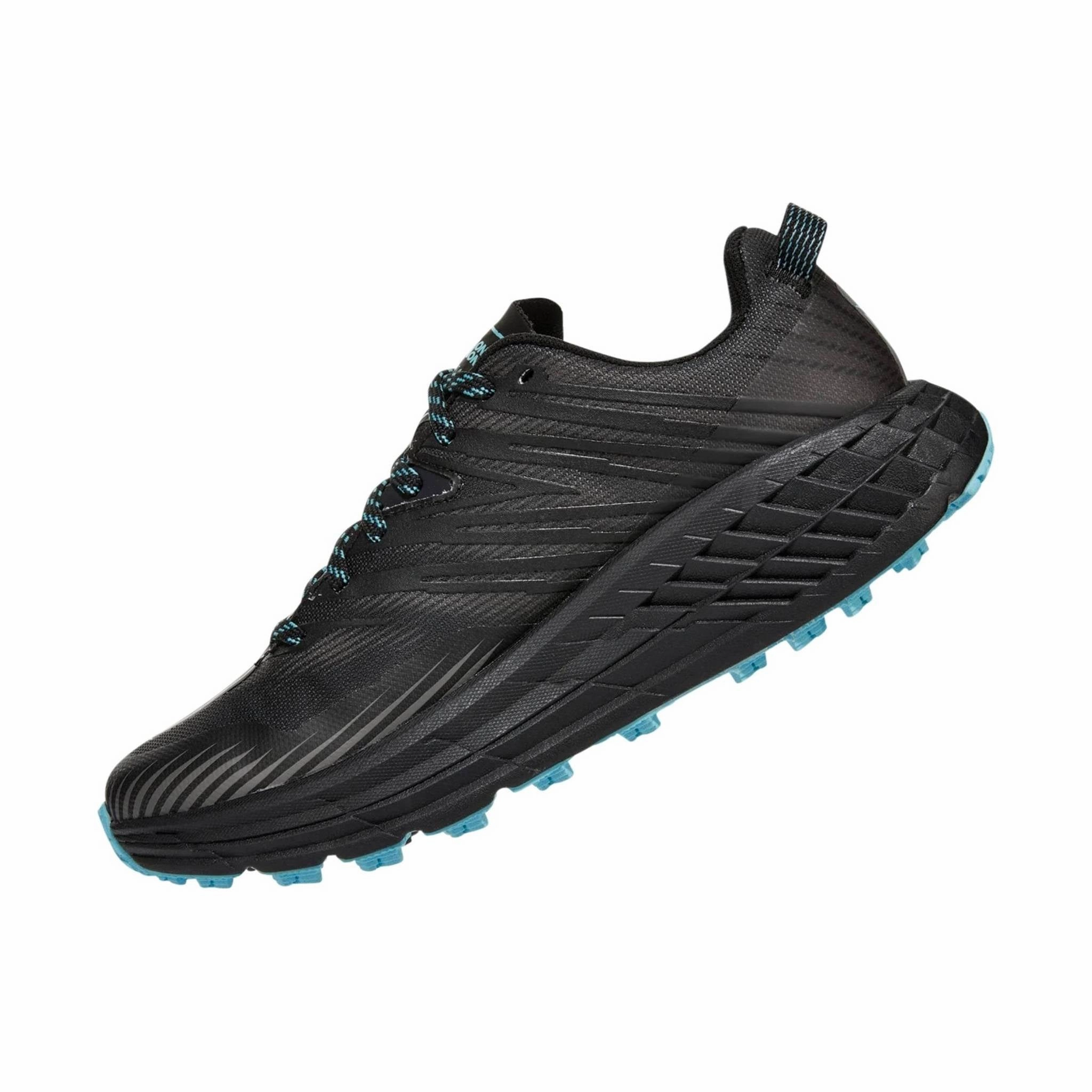 HOKA Women's Speedgoat 4 GTX - Anthracite/Dark Gull Grey Low Cushion