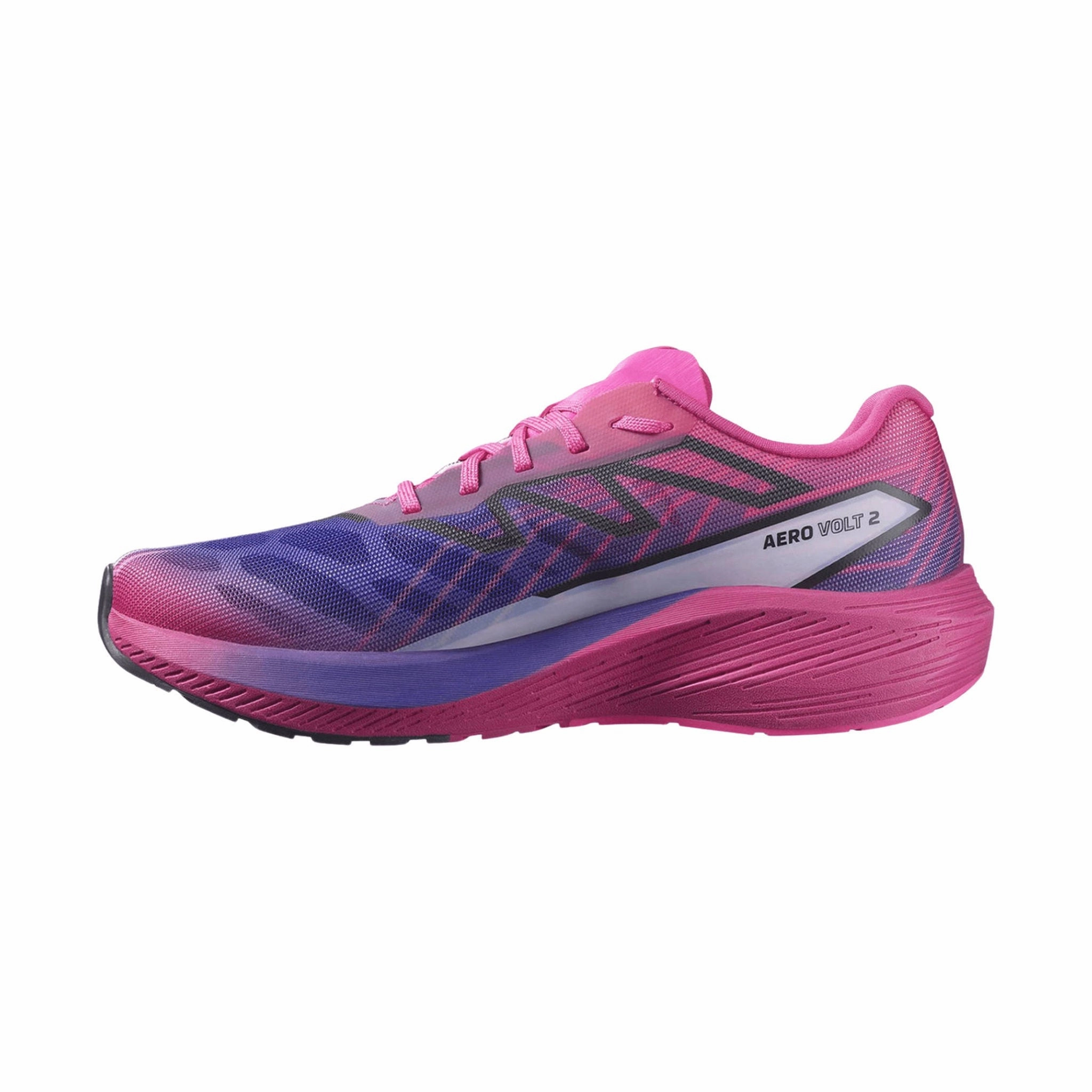 Salomon Women's Aero Volt 2 Running Shoes - Pink Glo/Beetroot Purple/Spectrum Blue Easy Walk