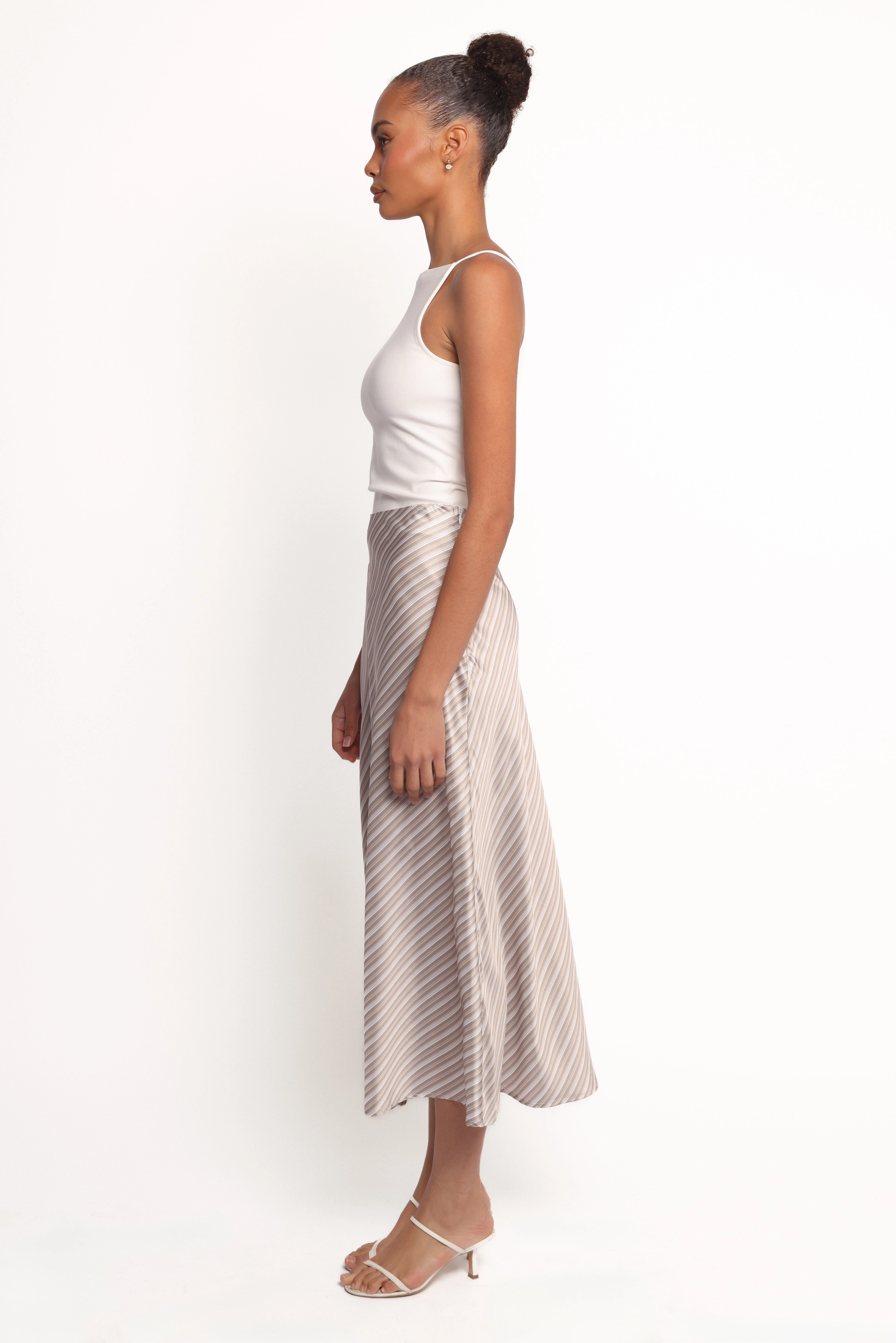 Corrina Midi Skirt - Stripe Urban Pulse